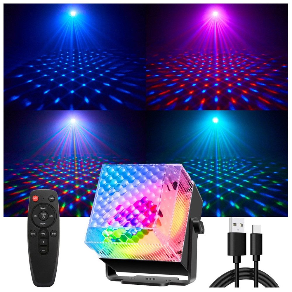QUBEBU LED Discolicht RGB Bühnenlicht Club Disco Party DJ Show Scheinwerfer günstig online kaufen