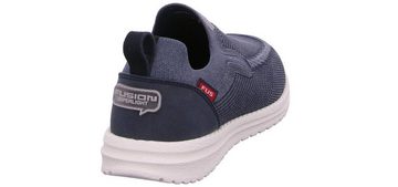 Fusion Fusion Evy Blue Washed Knit Slipper