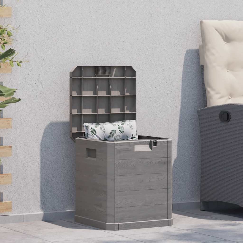 vidaXL Gartenbox Garten-Aufbewahrungsbox 90 L Braun