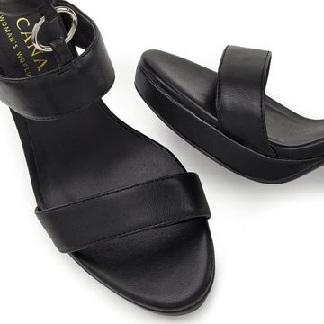 LASCANA Belle Affaire High-Heel-Sandalette Sandale, erotisch offener Schuh mit Ring-Applikation