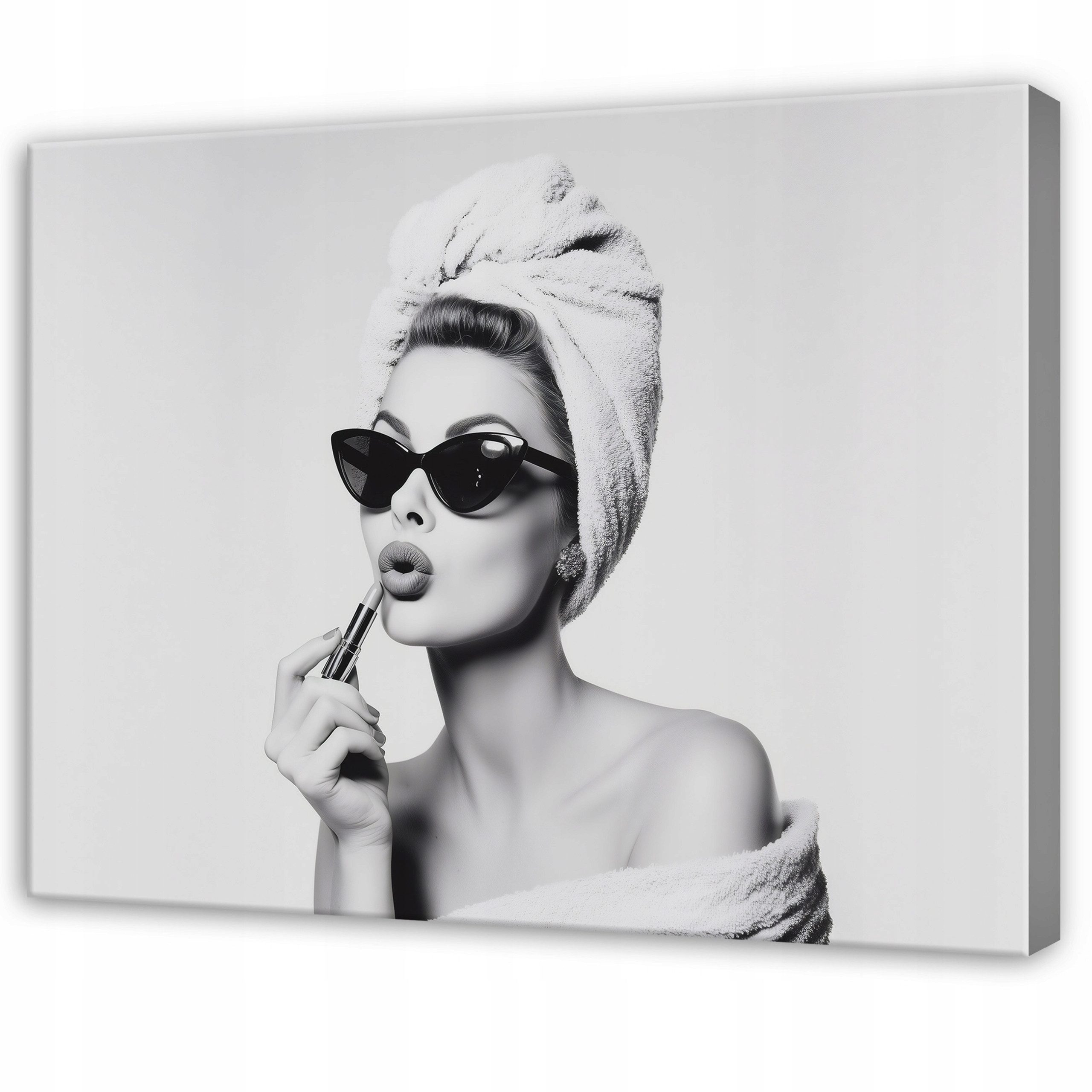 Wallarena Fototapete Frau Gesicht - Grau - Elegant - Vlies - Schlafzimmer, glatt, 40x30x2cm