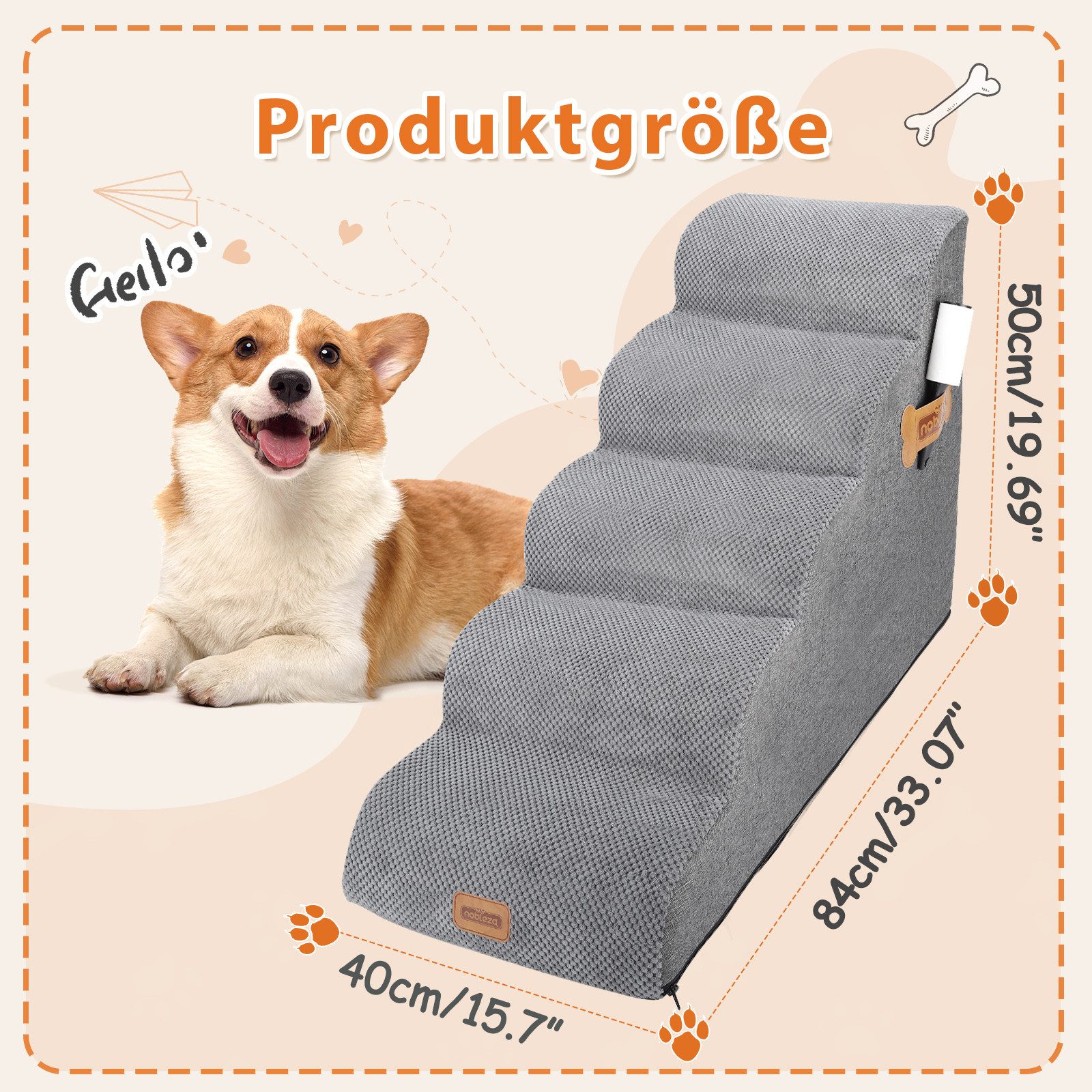 nobleza Hundematte Hundetreppe für Kleine Hunde günstig online kaufen