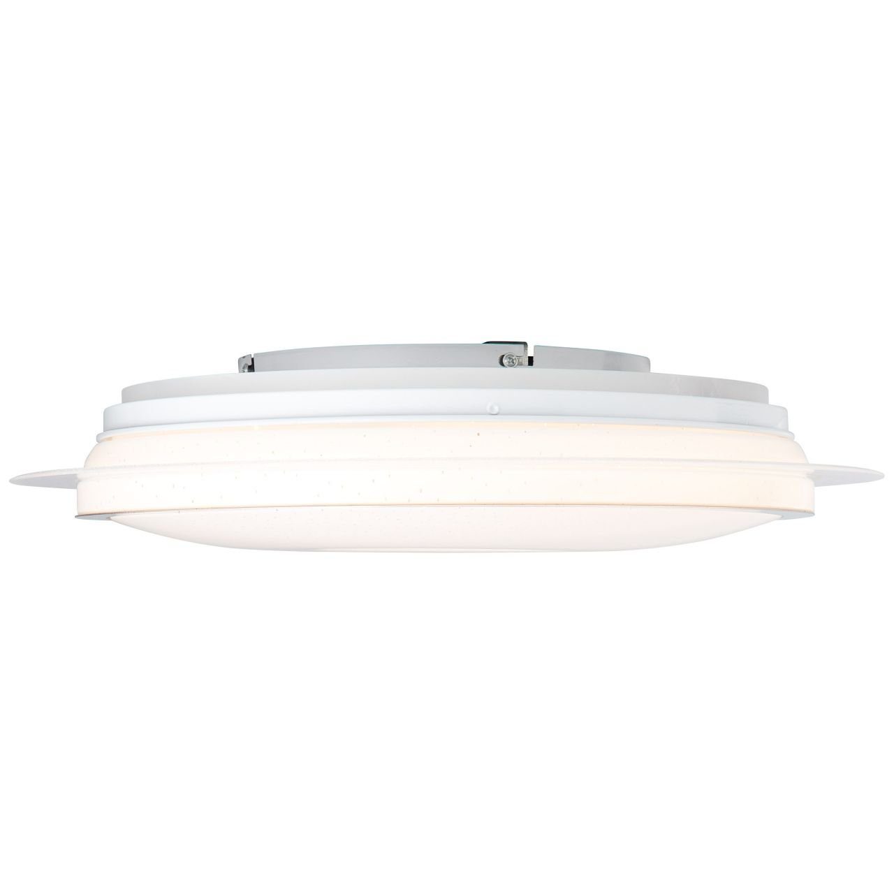 Brilliant Deckenleuchte Viktor, 3000-6500K, Lampe Viktor LED Deckenleuchte 45cm  weiß-silber 1x 24W LED integrier