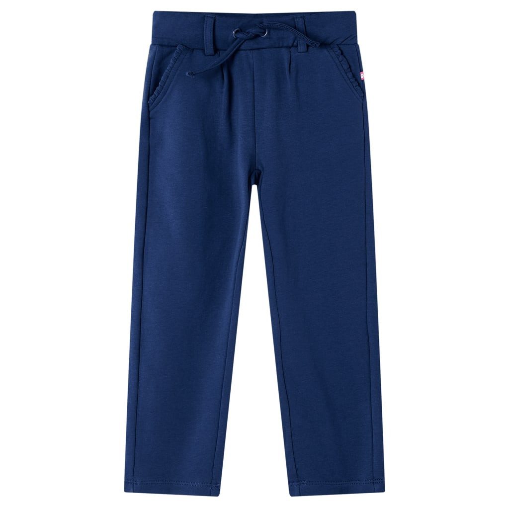 vidaXL Schlupfhose Kinderhose mit Kordelzug Marineblau 116
