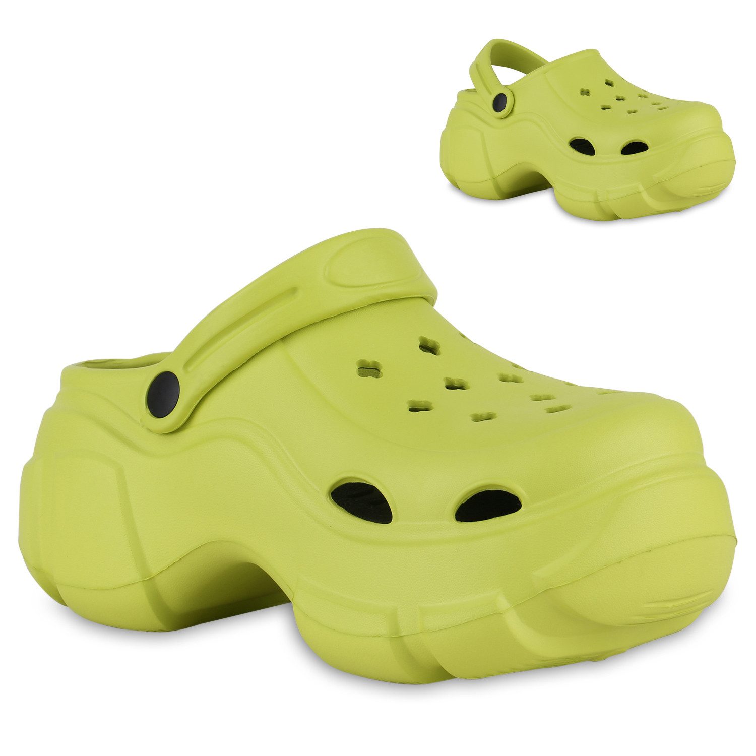 VAN HILL 841112 Plateausandaletten Damen Plateau Sandaletten Cut-Outs Profi günstig online kaufen