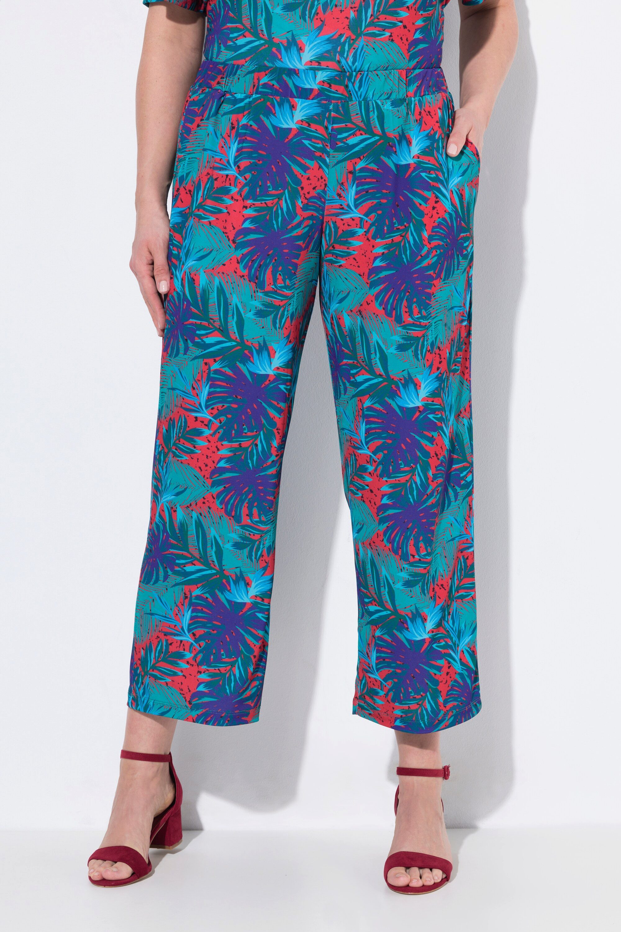 Ulla Popken Schlupfhose 7/8-Jerseyhose weites gerades günstig online kaufen