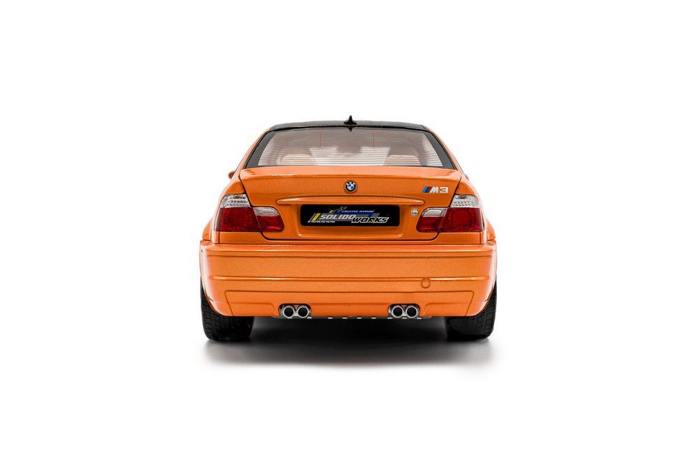 Solido Modellauto BMW E46 M3 Coupe Solido Works 2000 orange, Maßstab 1:18