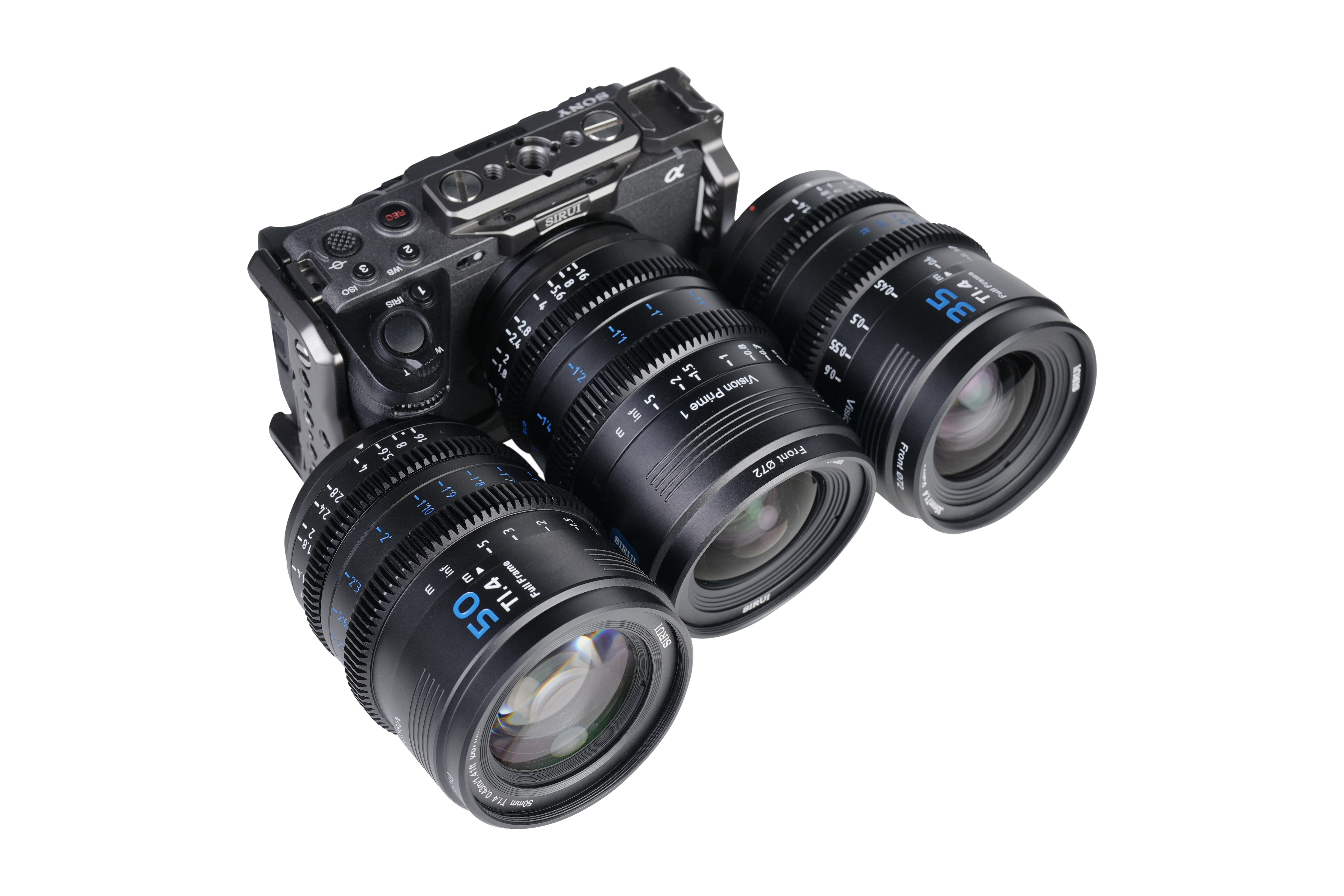 SIRUI Vision Prime 24 & 35 & 50mm Objektiv, (T1.4 Full-frame Cine Lens)