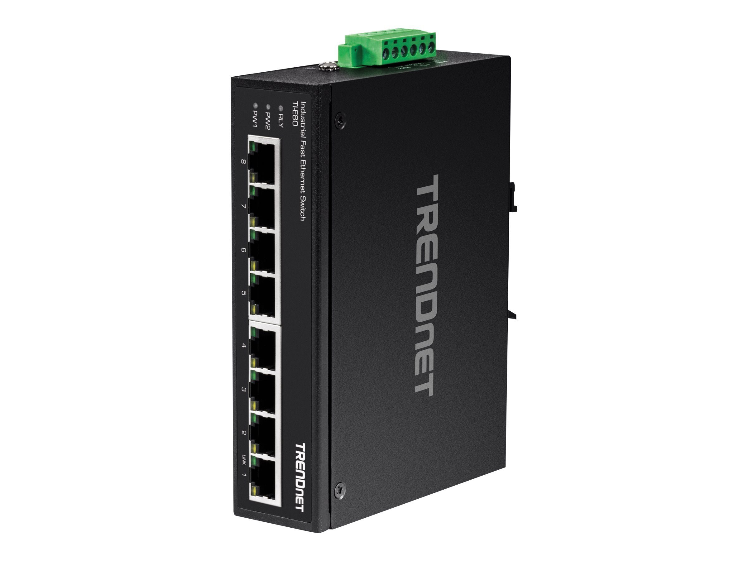 TRENDNET 8-PORT IND.FAST ETH SWITCH Netzwerk-Switch