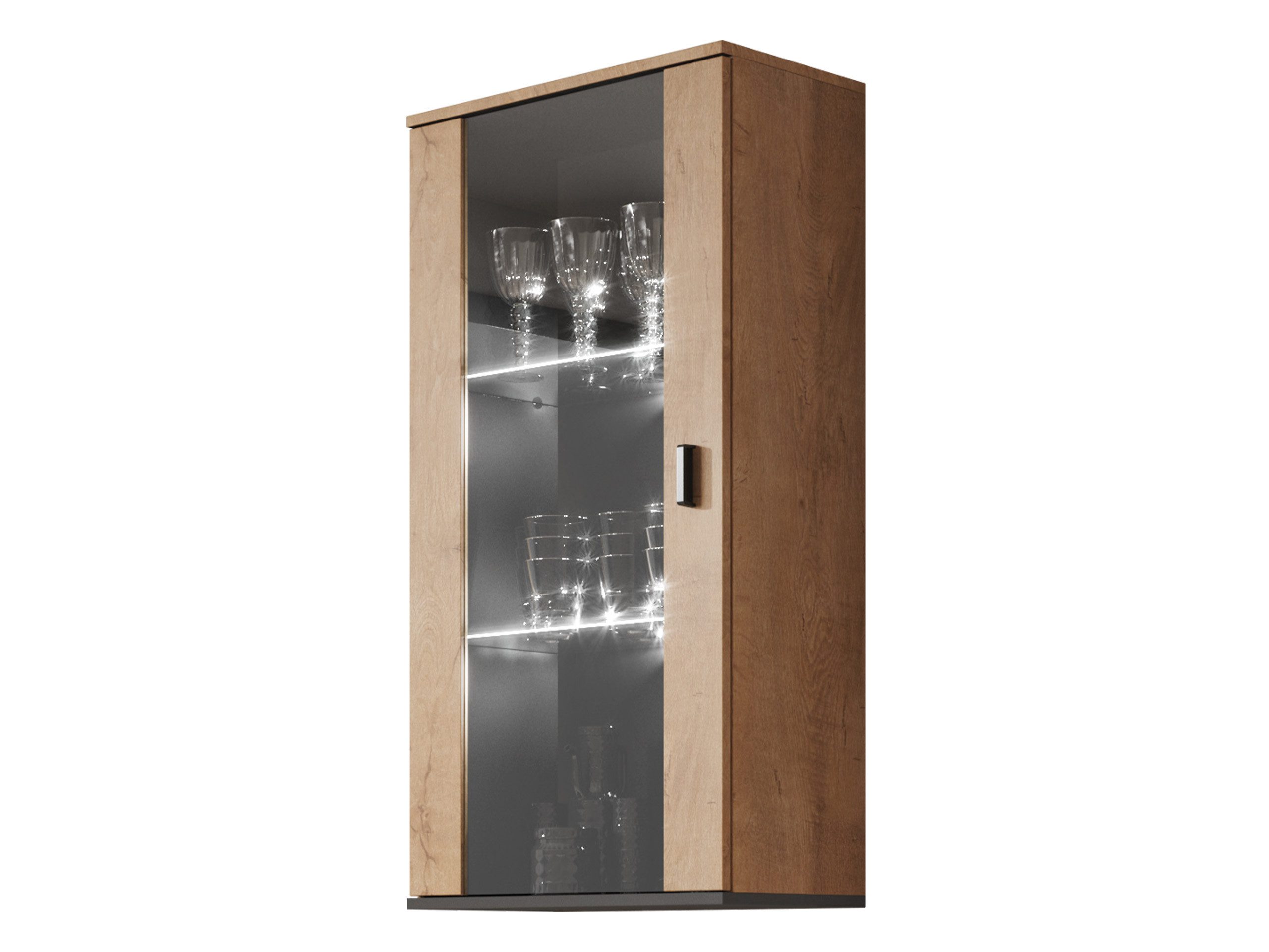 MIRJAN24 Vitrine Soho S02 (mit Drehtür) Beleuchtung als Option