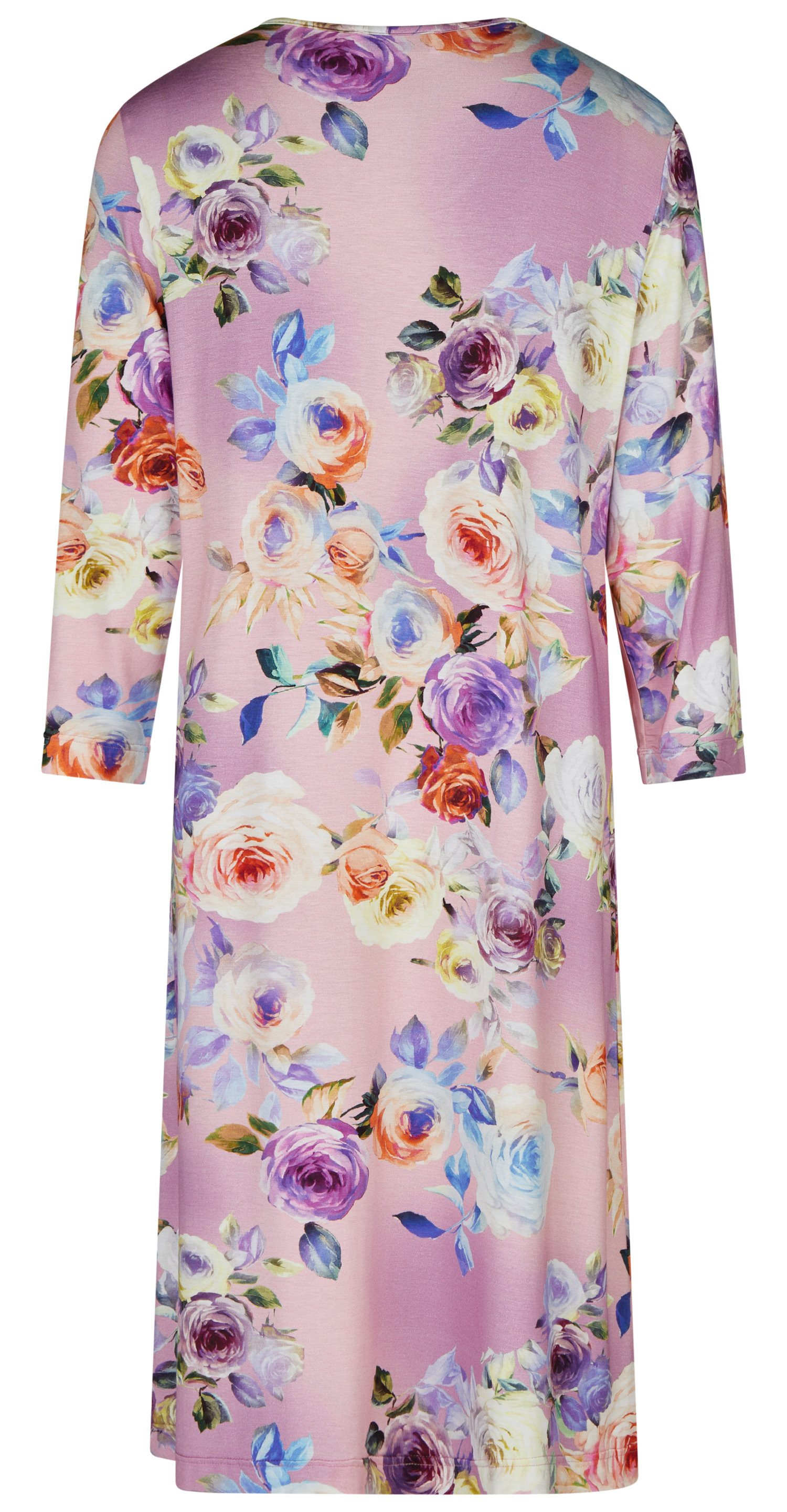 HUTSCHREUTHER Nachthemd Damen Schlafshirt Rosen (1-tlg) Modisches Design