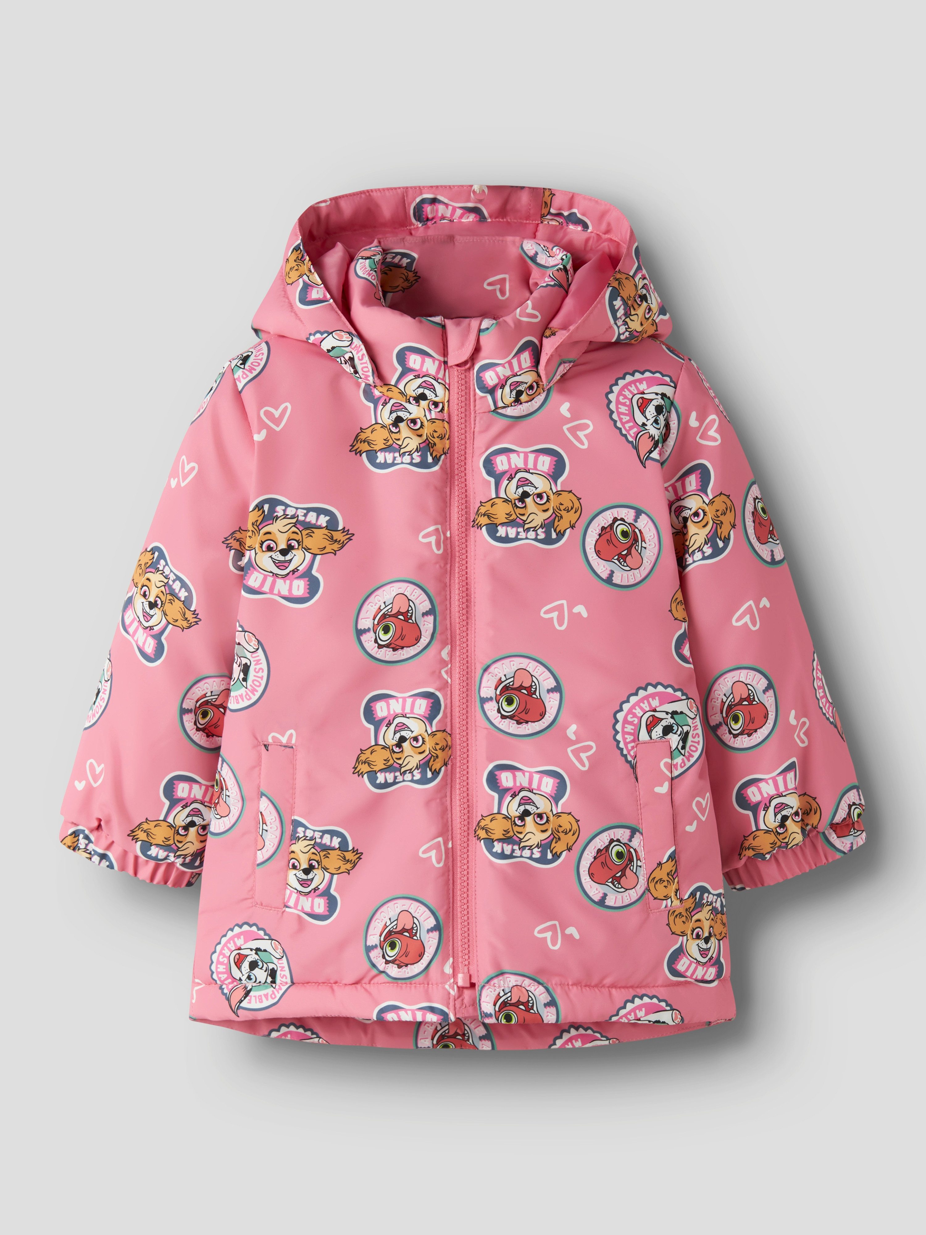 Name It Outdoorjacke NMFMAXI JI PAW JACKET NOOS CPLGM Kunstfaser, wasserabweisend, reflektierende Details