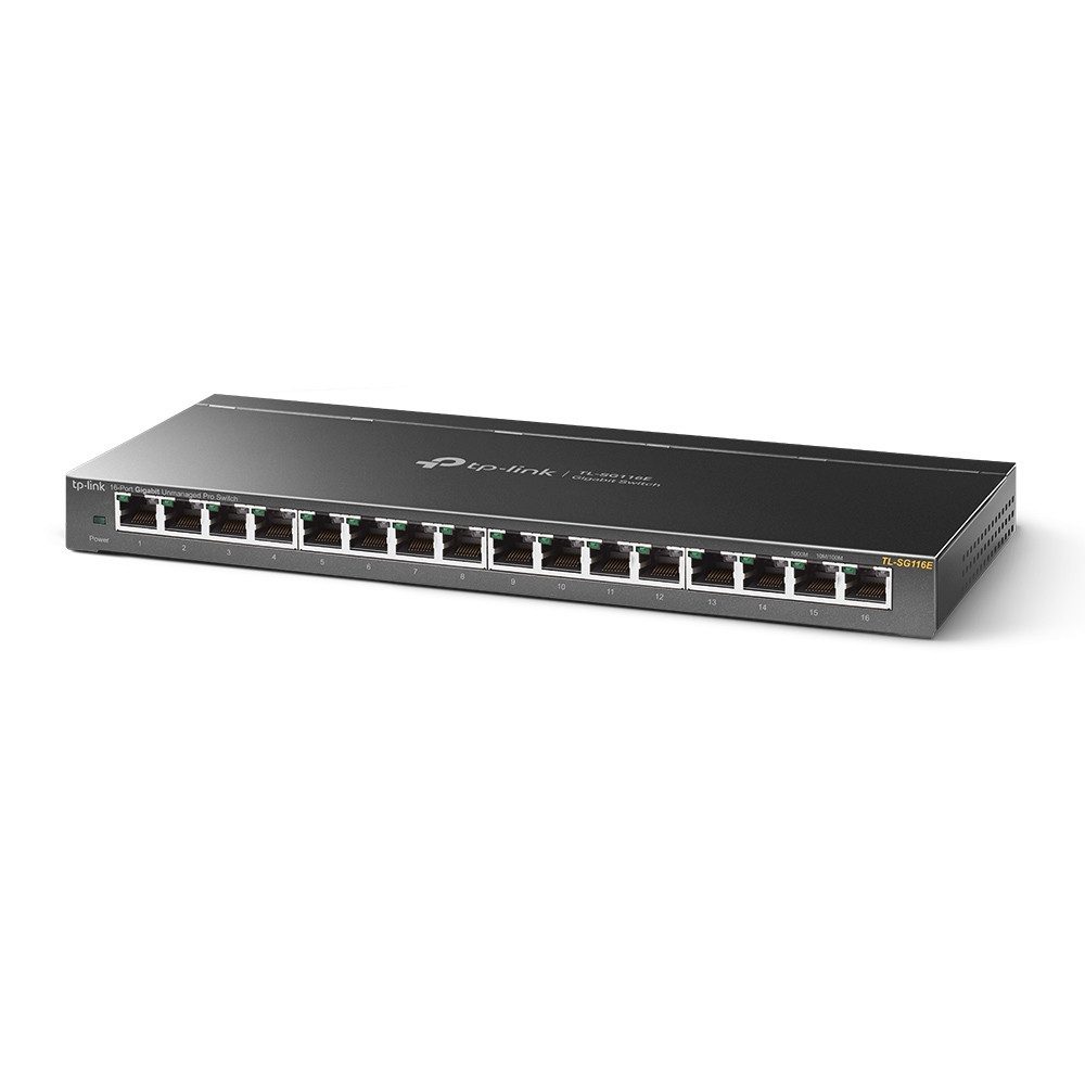 tp-link TL-SG116E Netzwerk-Switch (16x Gigabit-RJ45-Ports)