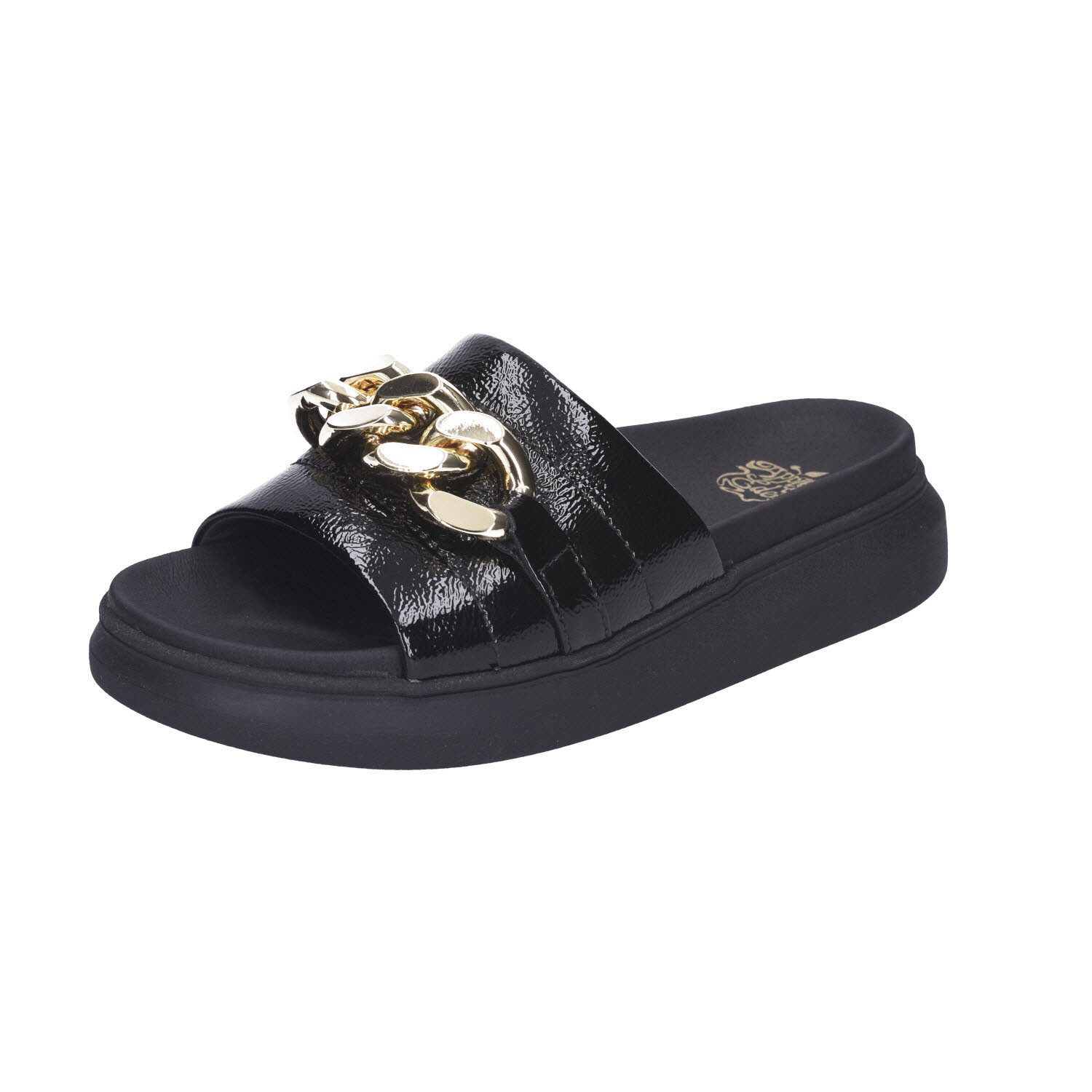 Apple of Eden Erica Chain Slides Black Schnürschuh