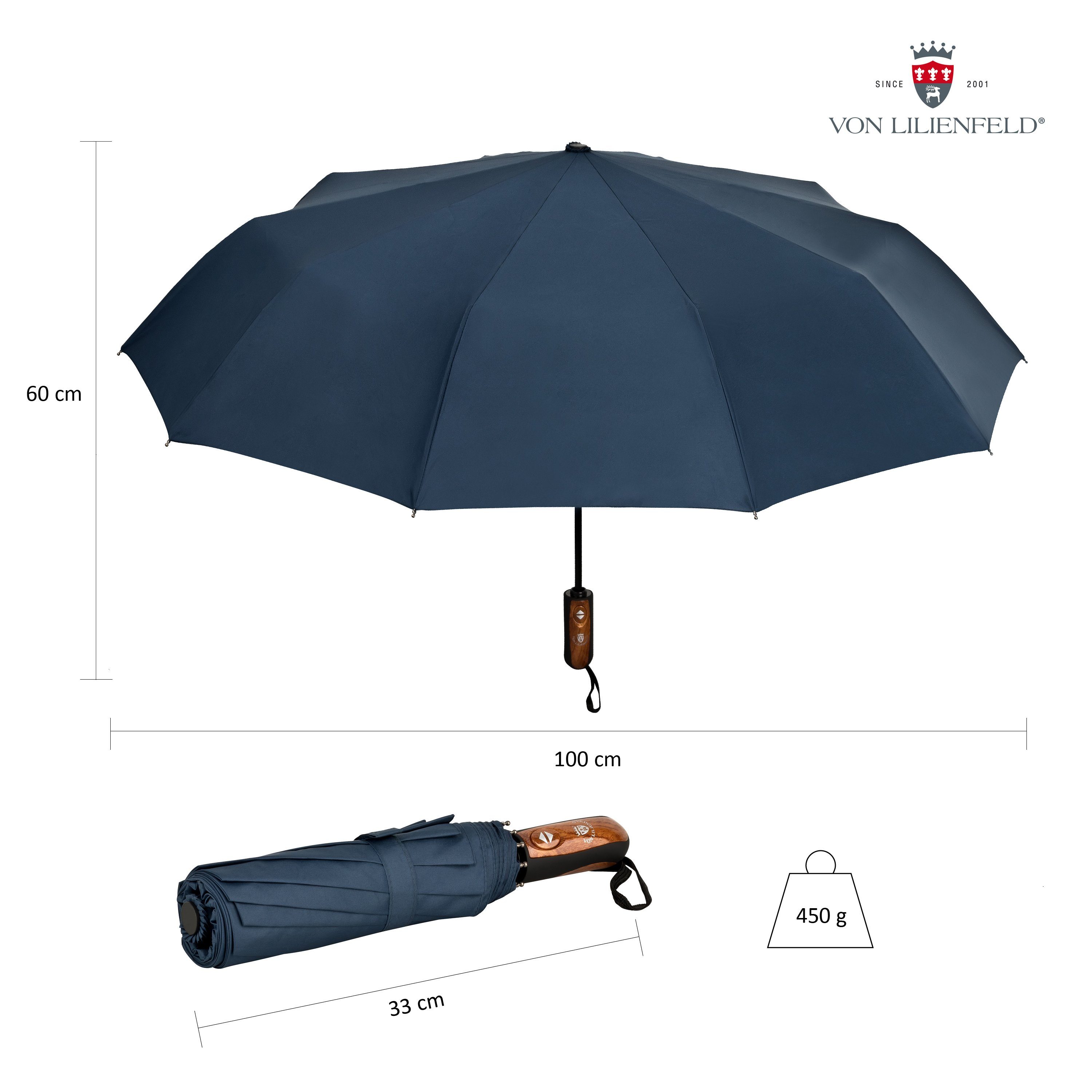 von Lilienfeld Taschenregenschirm Schirm Clark mit günstig online kaufen