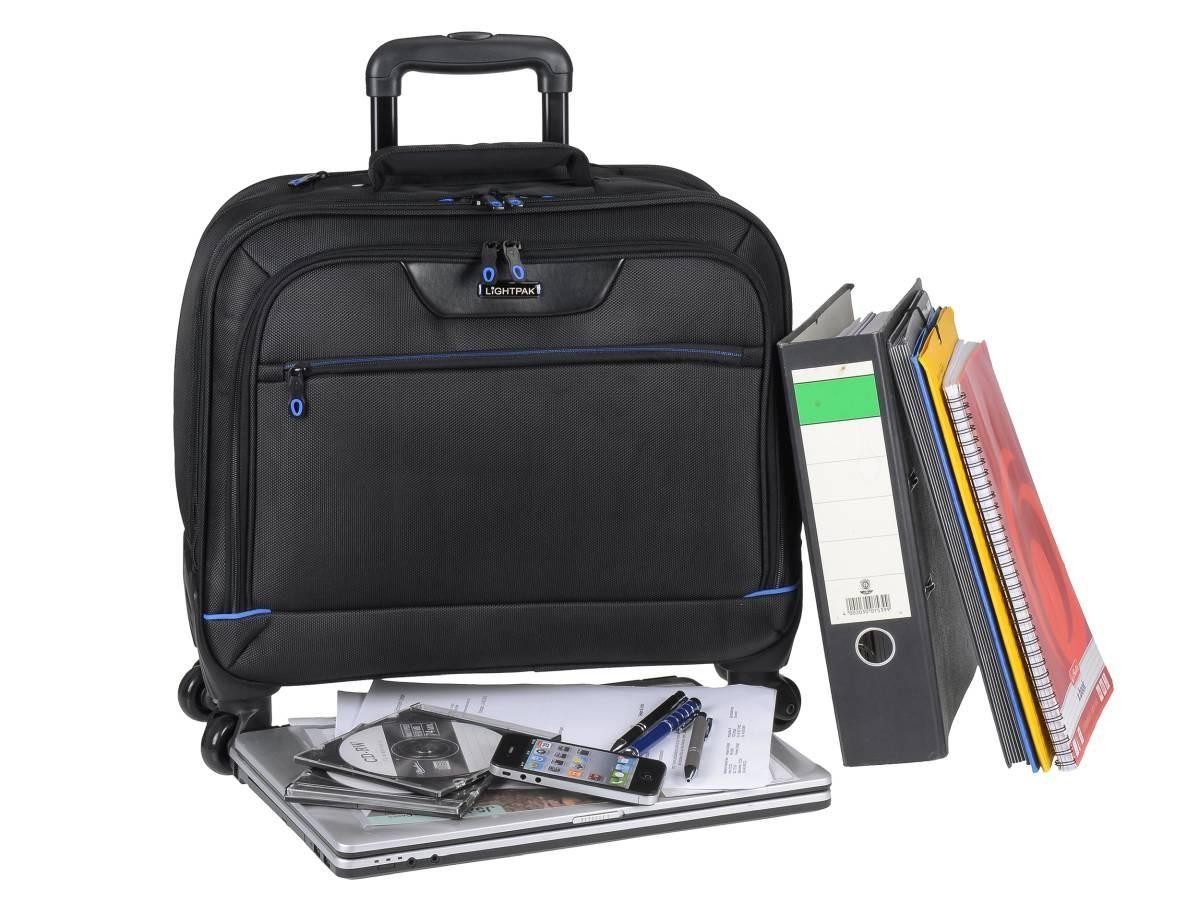 LIGHTPAK® Aktenkoffer Star, 4 Rollen, Business-Trolley, Aktentasche, Pilotenkoffer