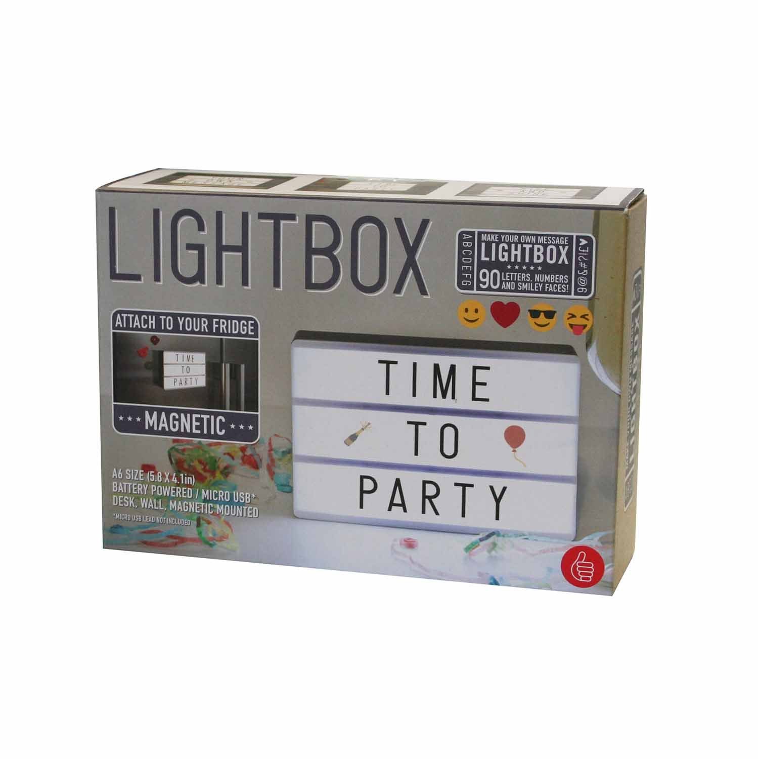 Thumbs Up LED Dekolicht LED Retro Leuchtkasten - A6 Cinematic Lightbox, LED fest integriert