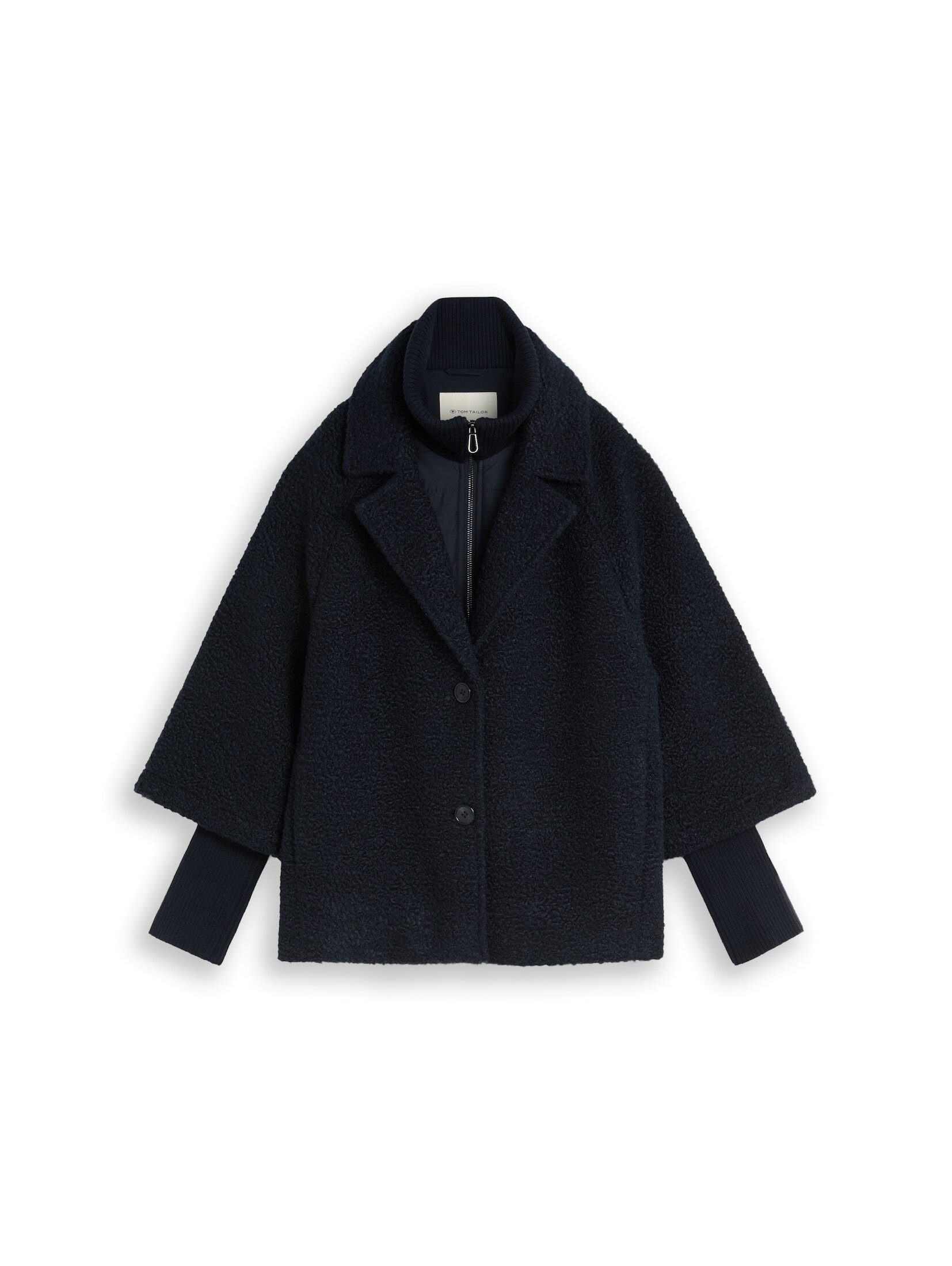 TOM TAILOR Sommerjacke Jacken Cosy Cape Jacke im 2-in-1-Look – Bild 2 von 5