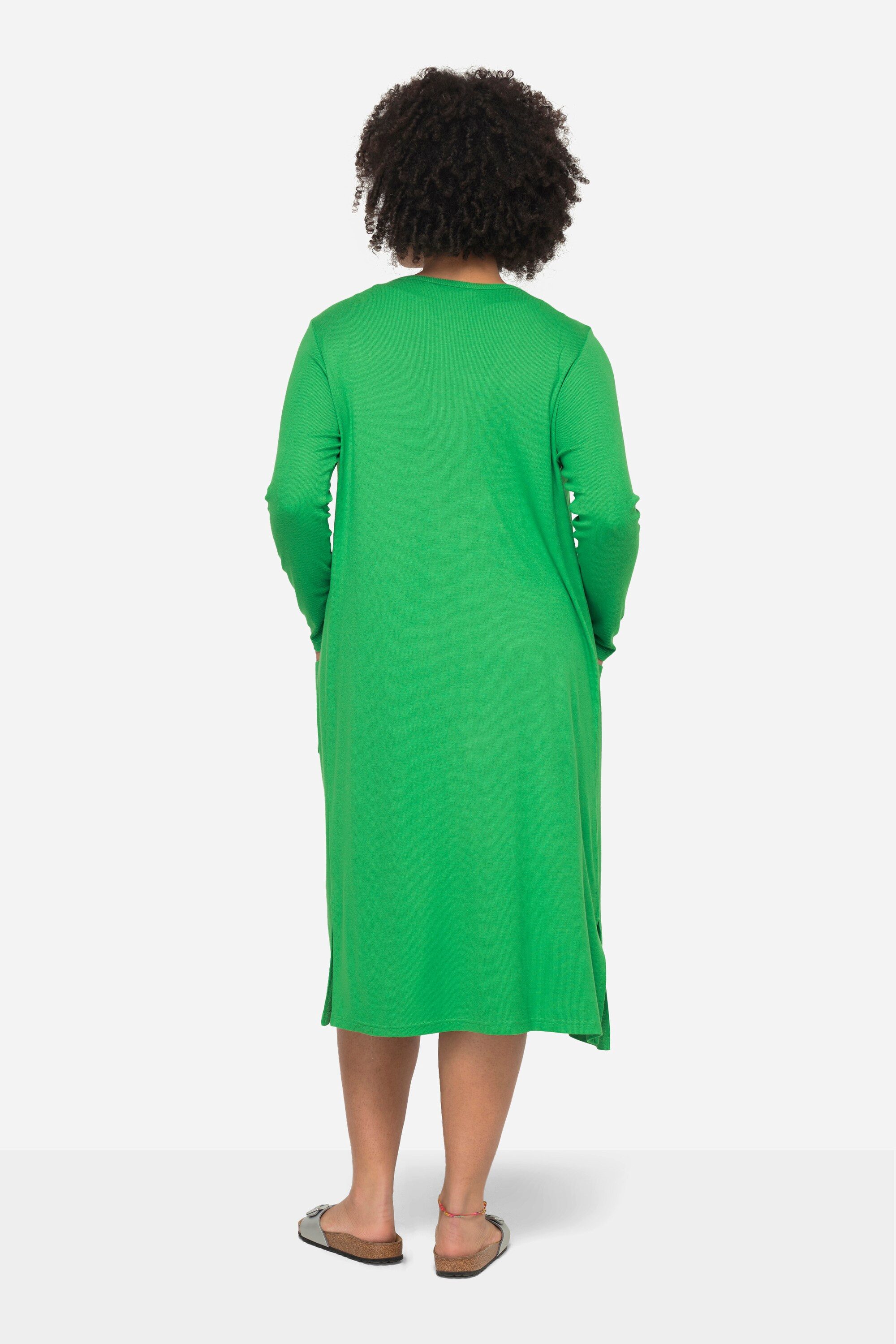 Janet & Joyce Longsleeve Long-Shirtjacke gerade geschnitten offene Jacke