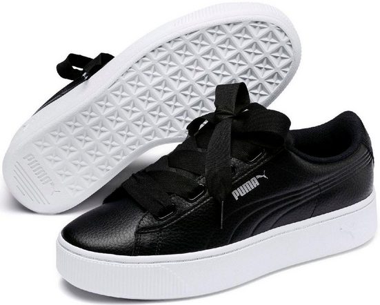 puma vikky stacked ribbon core white