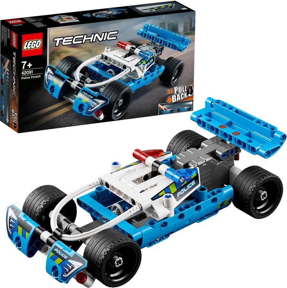Lego Konstruktionsspielsteine Polizei Verfolgungsjagd 42091