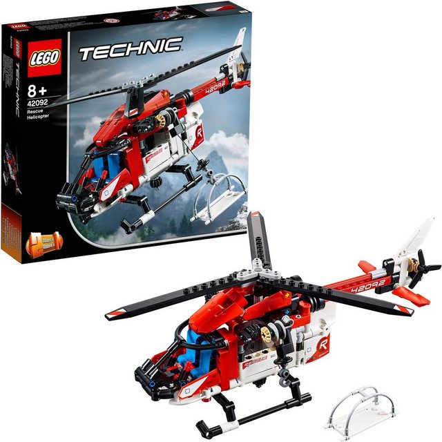 Image of LEGO 42092 Rettungshubschrauber Bausatz, Mehrfarbig