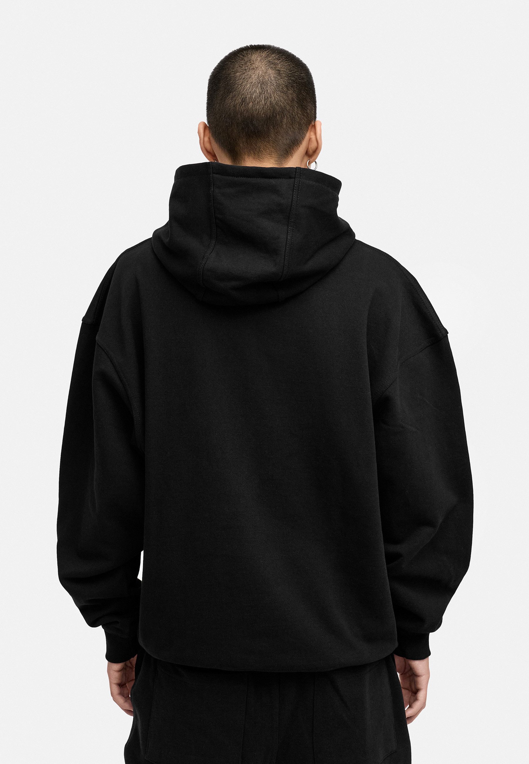 BEHYPE STUDIOS Hoodie IM OVERSIZE FIT Herren Cord-less Kapuzenpullover lockeres Kapuzen-Sweatshirt Sweater – Bild 4 von 4