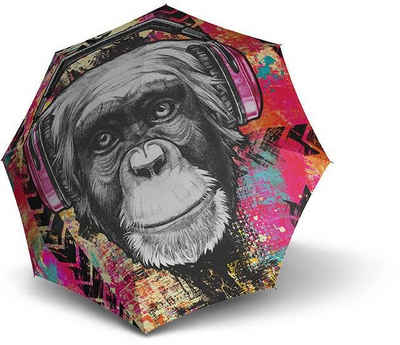 doppler® Taschenregenschirm »Modern Art Magic Mini, Monkey«