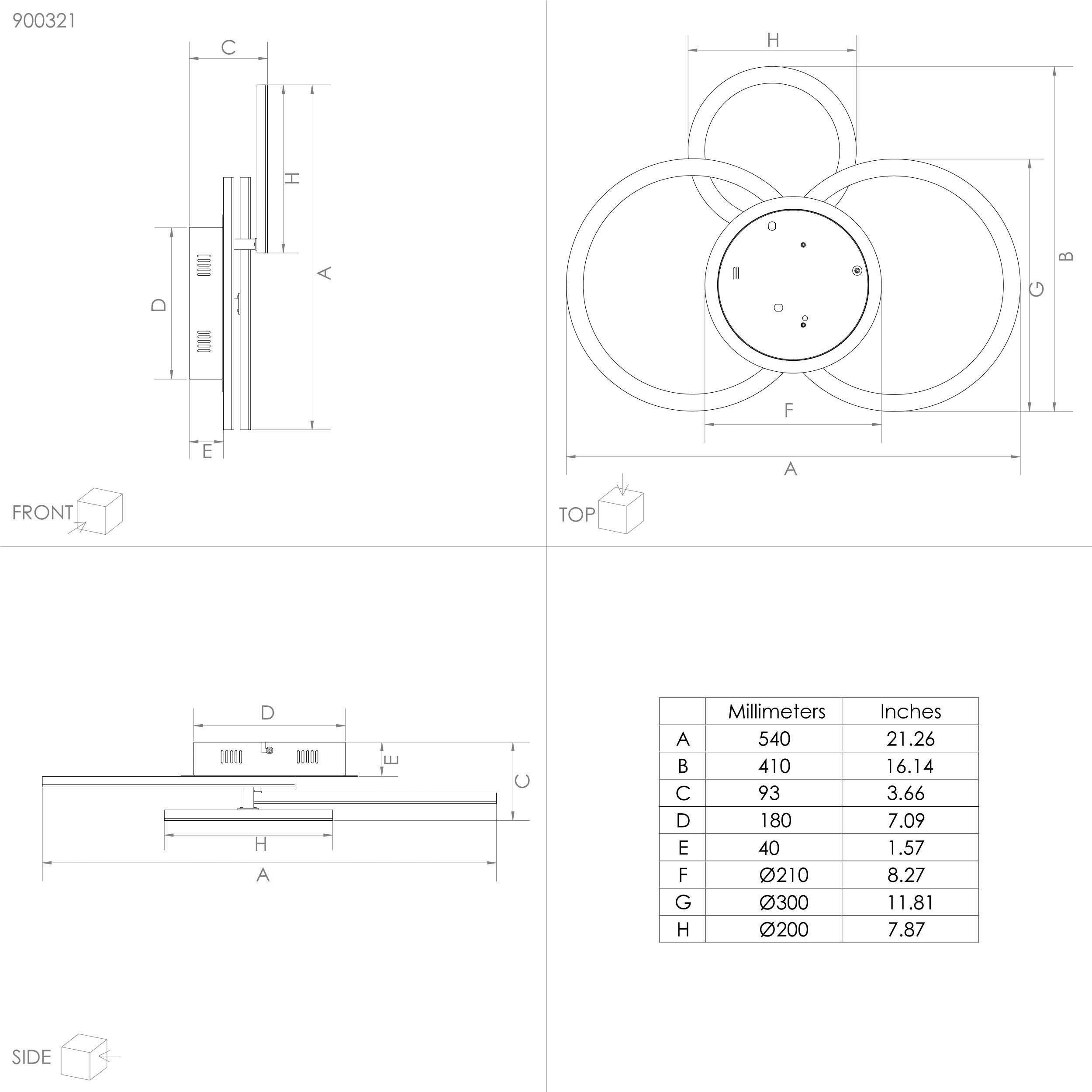 - kaltweiß - integriert, warmweiß - warmweiß aus Deckenleuchte LED fest schwarz in - Stahl PARRAPOS-Z, kaltweiß, Deckenleuchte EGLO 33W