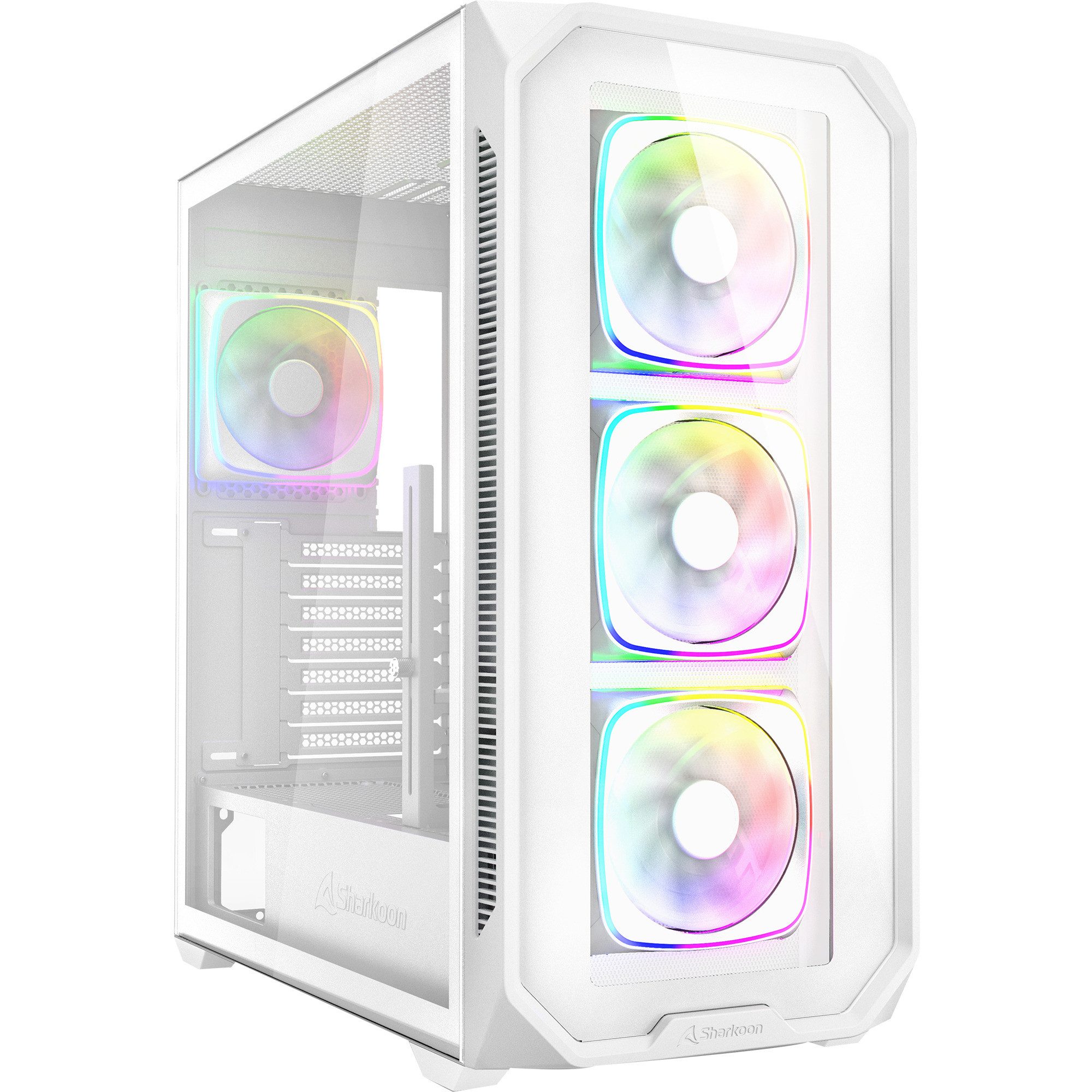 Sharkoon Gehäuse AK5G RGB ATX 1xGlas weiß