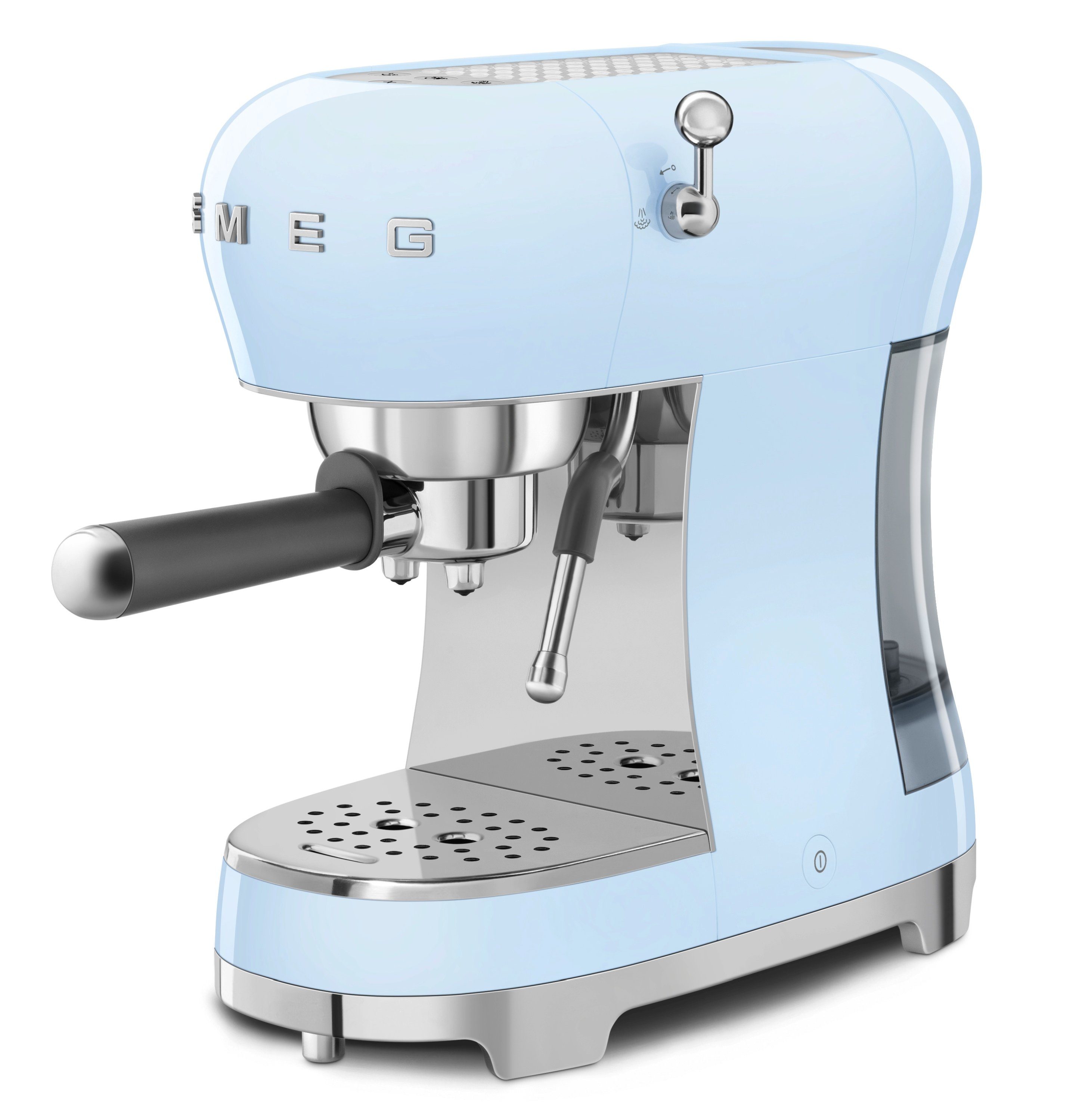 Smeg Kaffeebereiter SMEG Espressomaschine mit Siebträger Kaffeemaschine Pasetellblau