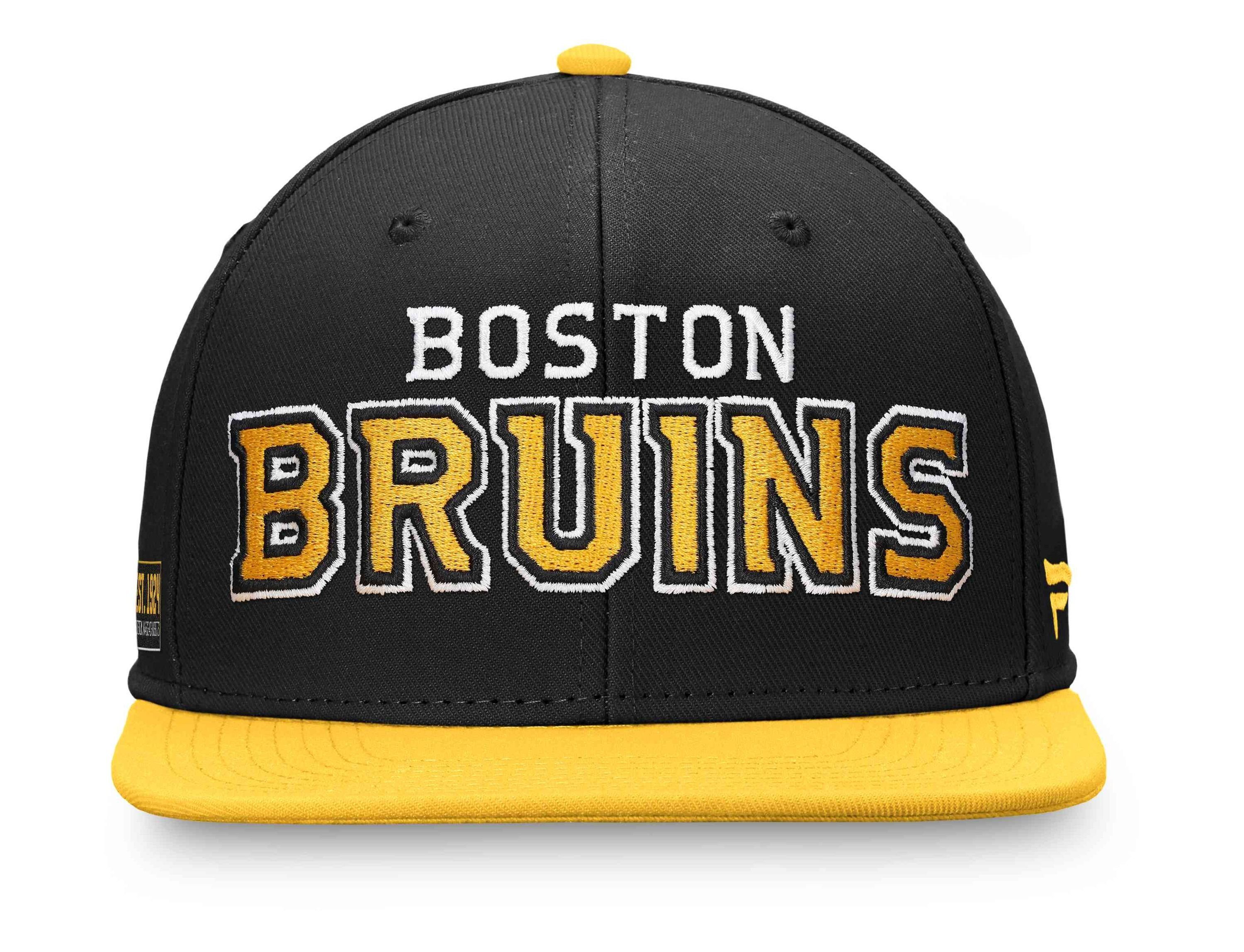 Snapback Boston Cap Bruins Blocked Iconic Color NHL Fanatics