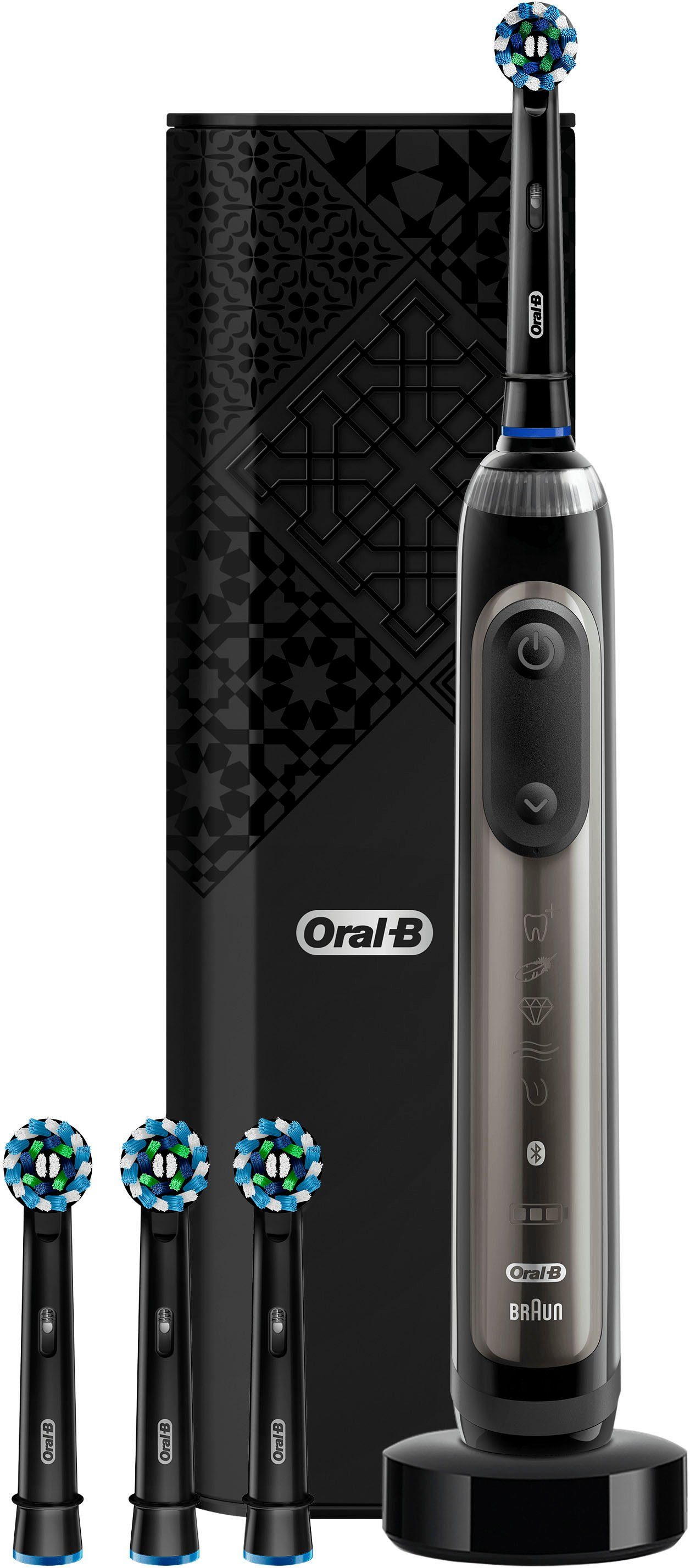 Oral B Elektrische Zahnbürste Genius X 20000 Luxe Edition, Aufsteckbürsten:  4 St., Anthracite Grey online kaufen | OTTO