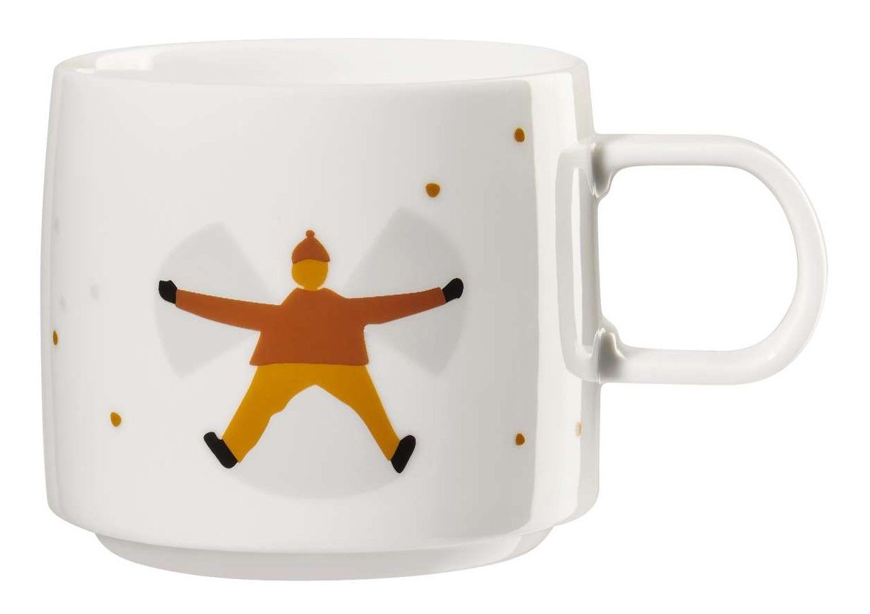 ASA SELECTION Becher XMAS Henkelbecher snow angel 0,35 l, Porzellan, Geschirr