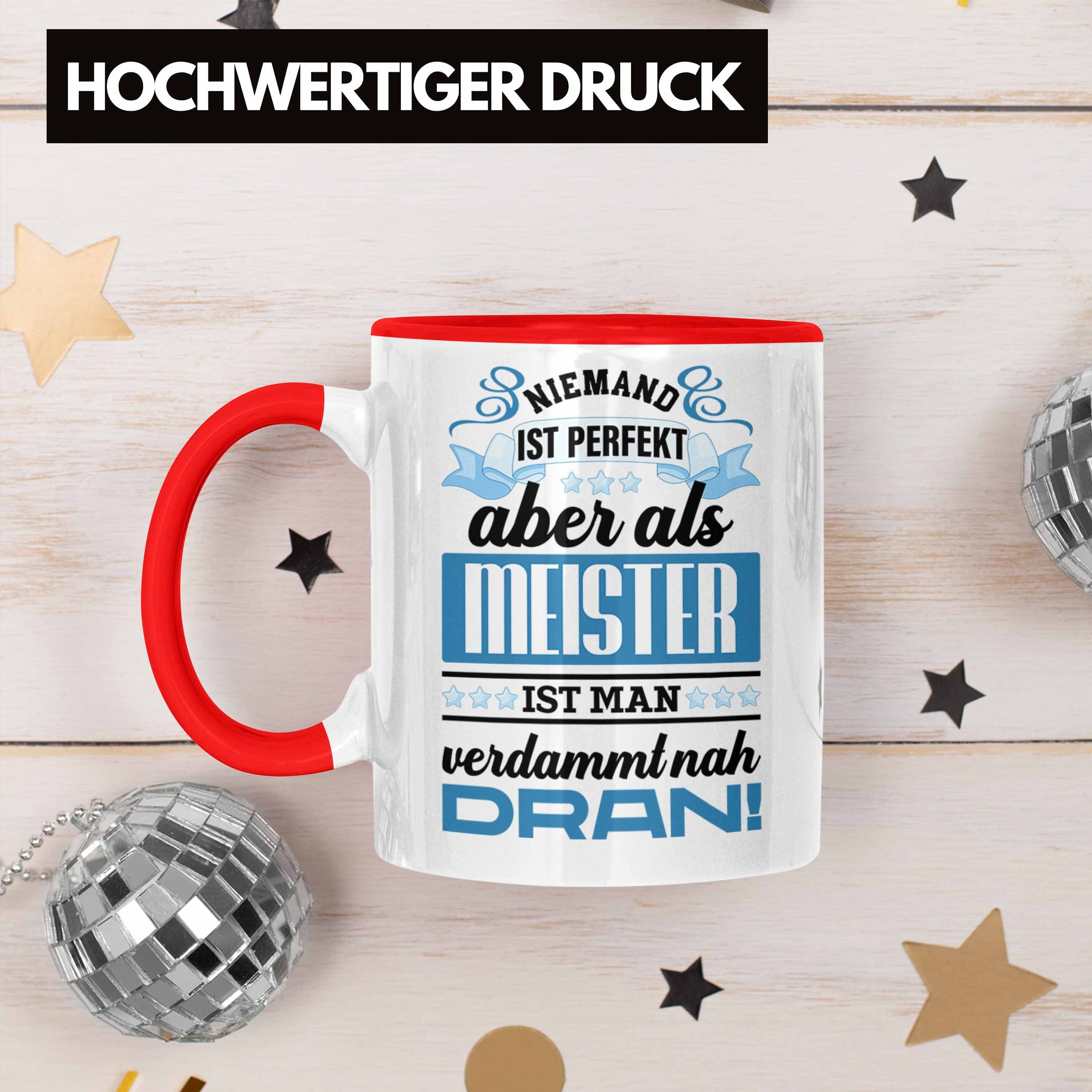 Schreiner Maler Bestanden Prüfung Geschenke Meister Trendation Elektrotechnik - Metallbauer Meisterprüfung Tasse Dachdecker Trendation Männer Tasse Elektronik