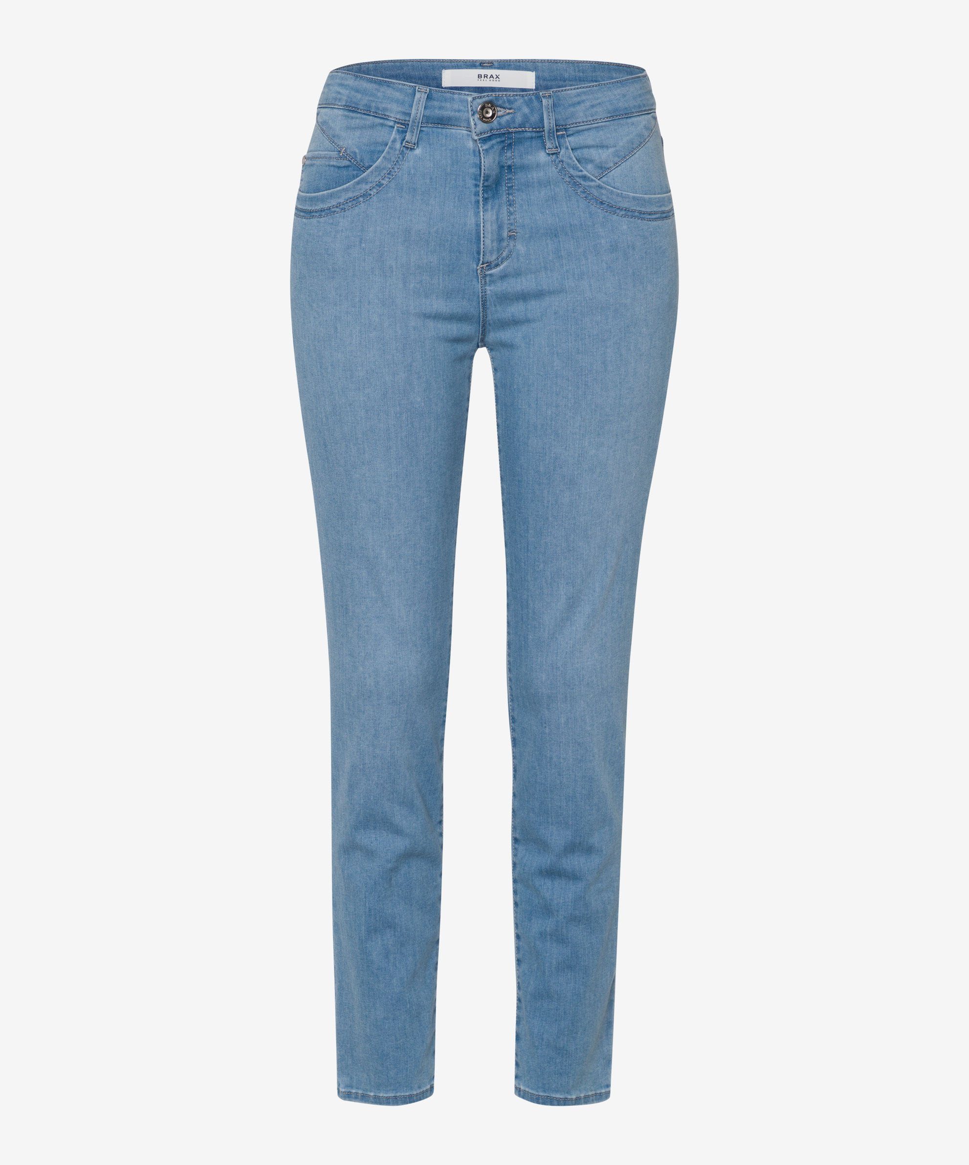 Röhrenjeans Five-Pocket-Röhre in verkürzter Silhouette