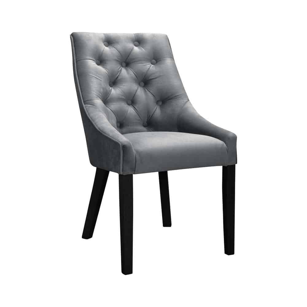 JVmoebel Polsterstuhl Sessel Stuhl 1x Esszimmer Fernseh Lounge Textil Sitz Chesterfield, Made in Europa