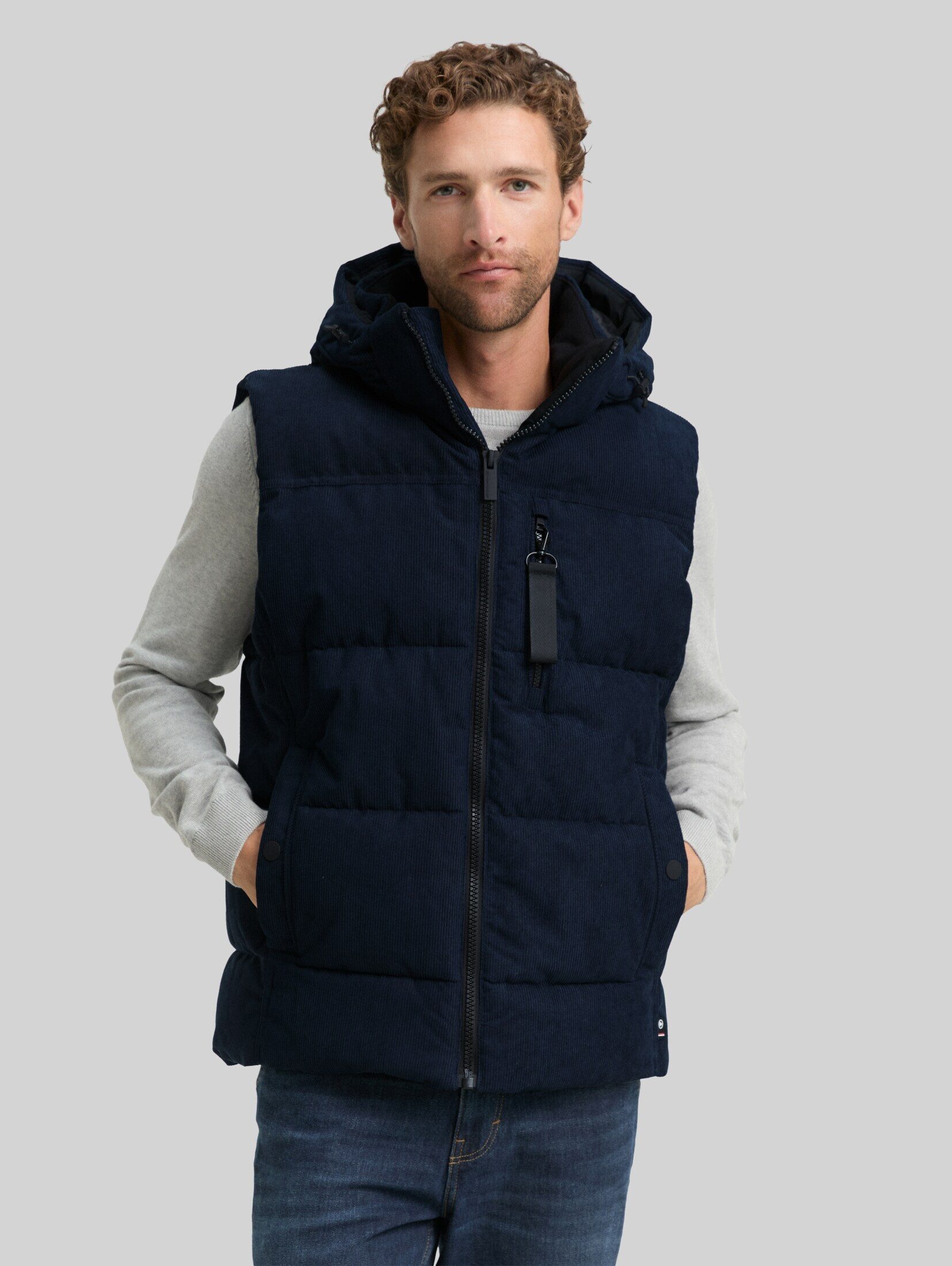 TOM TAILOR Steppweste Jacken Puffer Weste mit abnehmbarer Kapuze