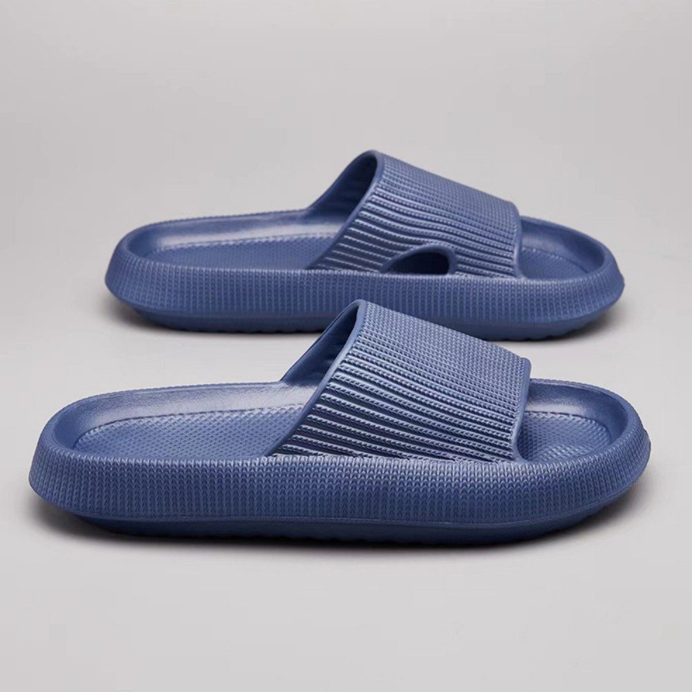HUSK'SWARE Unisex Badeschlappen Damen Herren Badepantolette (Unisex Badeschlappen - Rutschfest & leicht fur Sommer und Bad) Rutschfeste Sohle Bequemes FuBbett Vielseitig einsetzbar