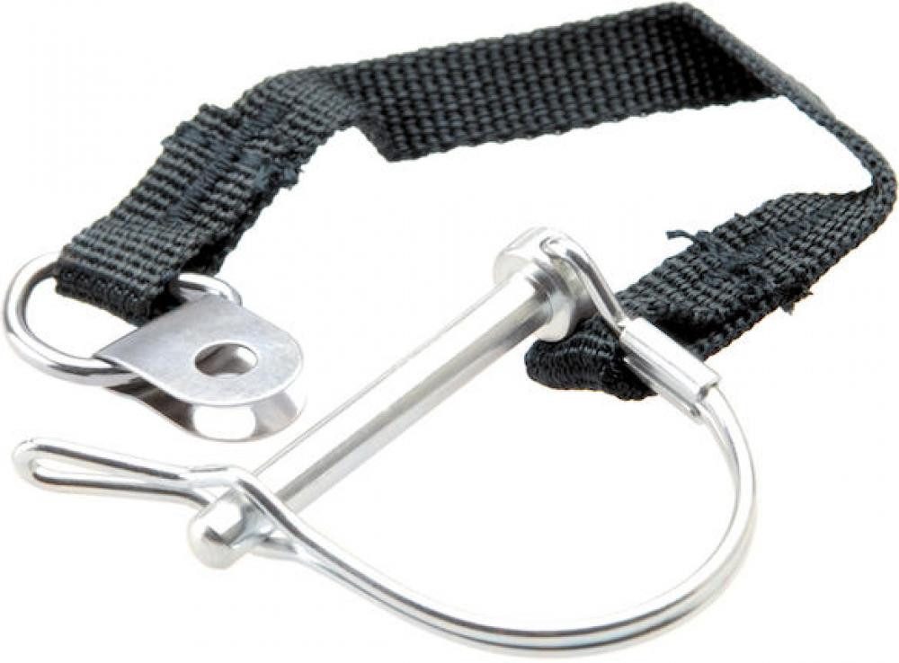 Burley Fahrradkinderanhänger Burley Sicherungssplint mit Federbügel und Band M silber - sichere Dei