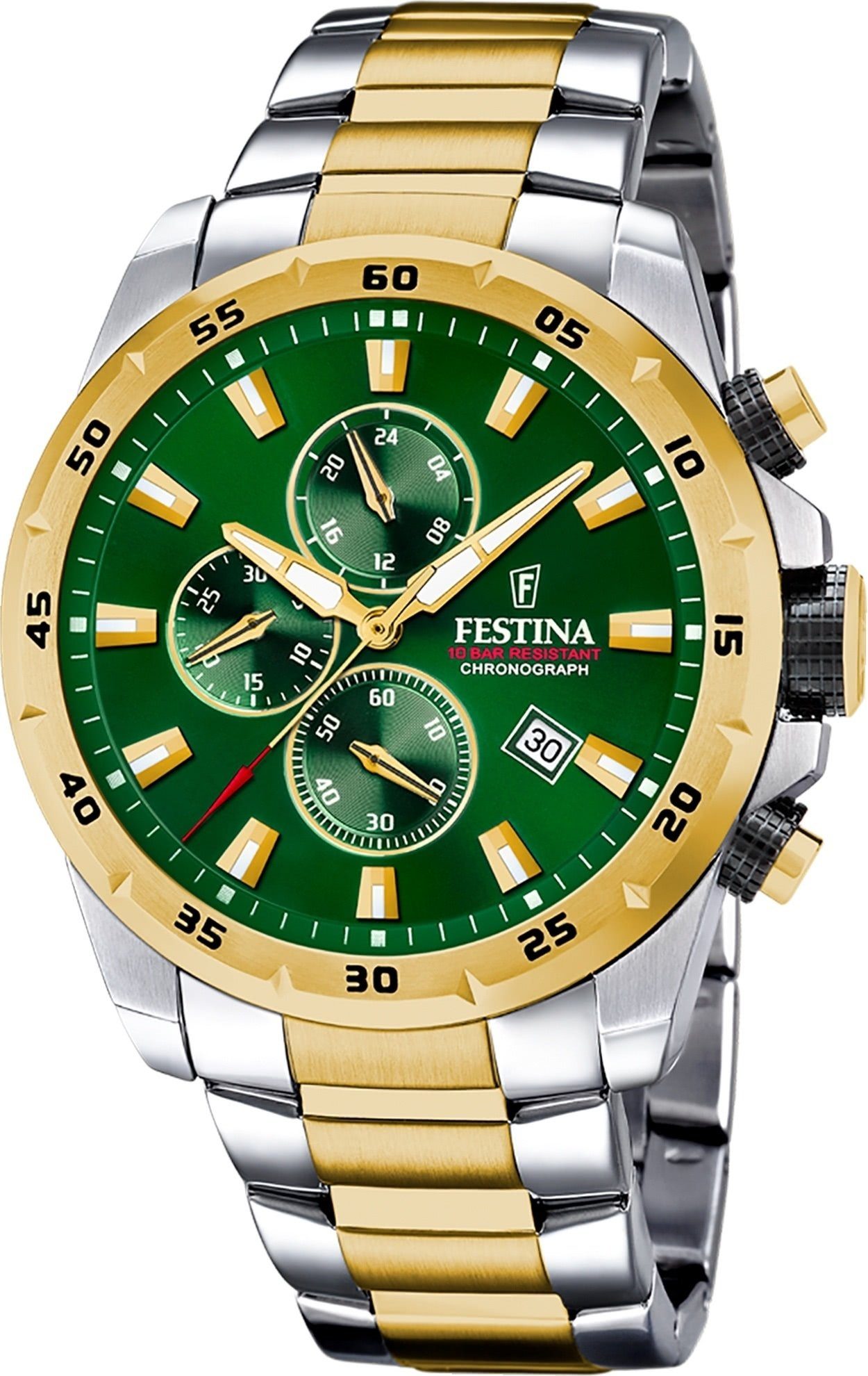 Quarzuhr Festina Herrenuhr Chronograph Sport