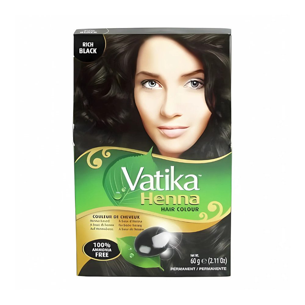 Dabur Haarspülung Vatika Henna Hair Color Rich Black 60g