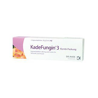 Kadefungin 3 Kombi-Packung 20 g Creme + 3 Vaginaltabletten, 1 St Kadefungin 3 Kombi-Packung 20 g Creme + 3 Vaginaltabletten, 1 St