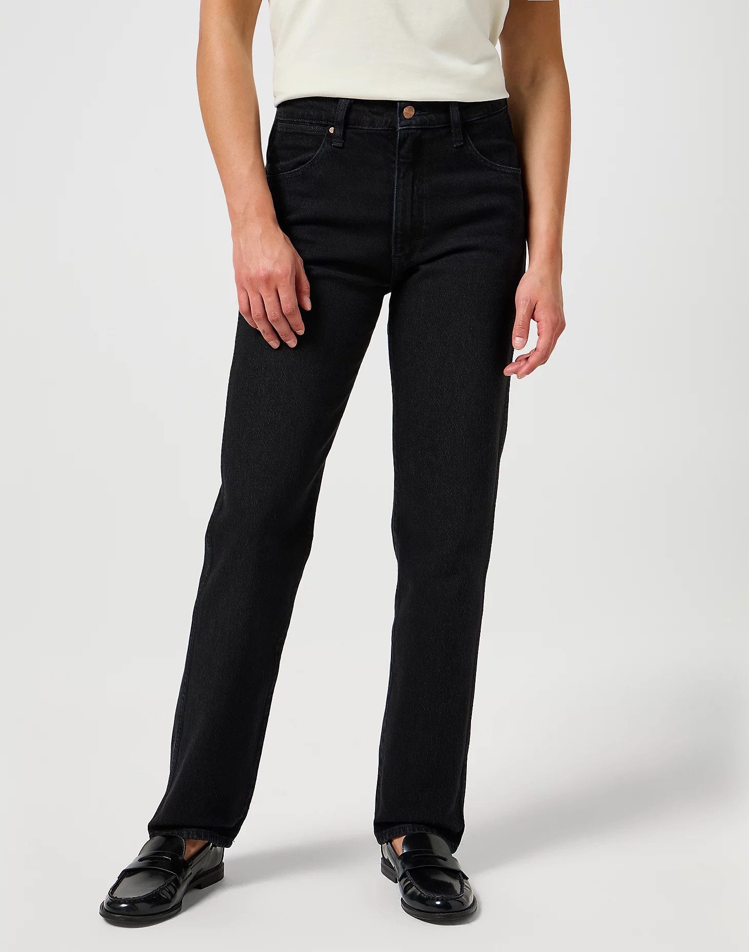 Wrangler Straight-Jeans reguläre, gerade Beinform - SUNSET BLACK/ SUGARCOVE