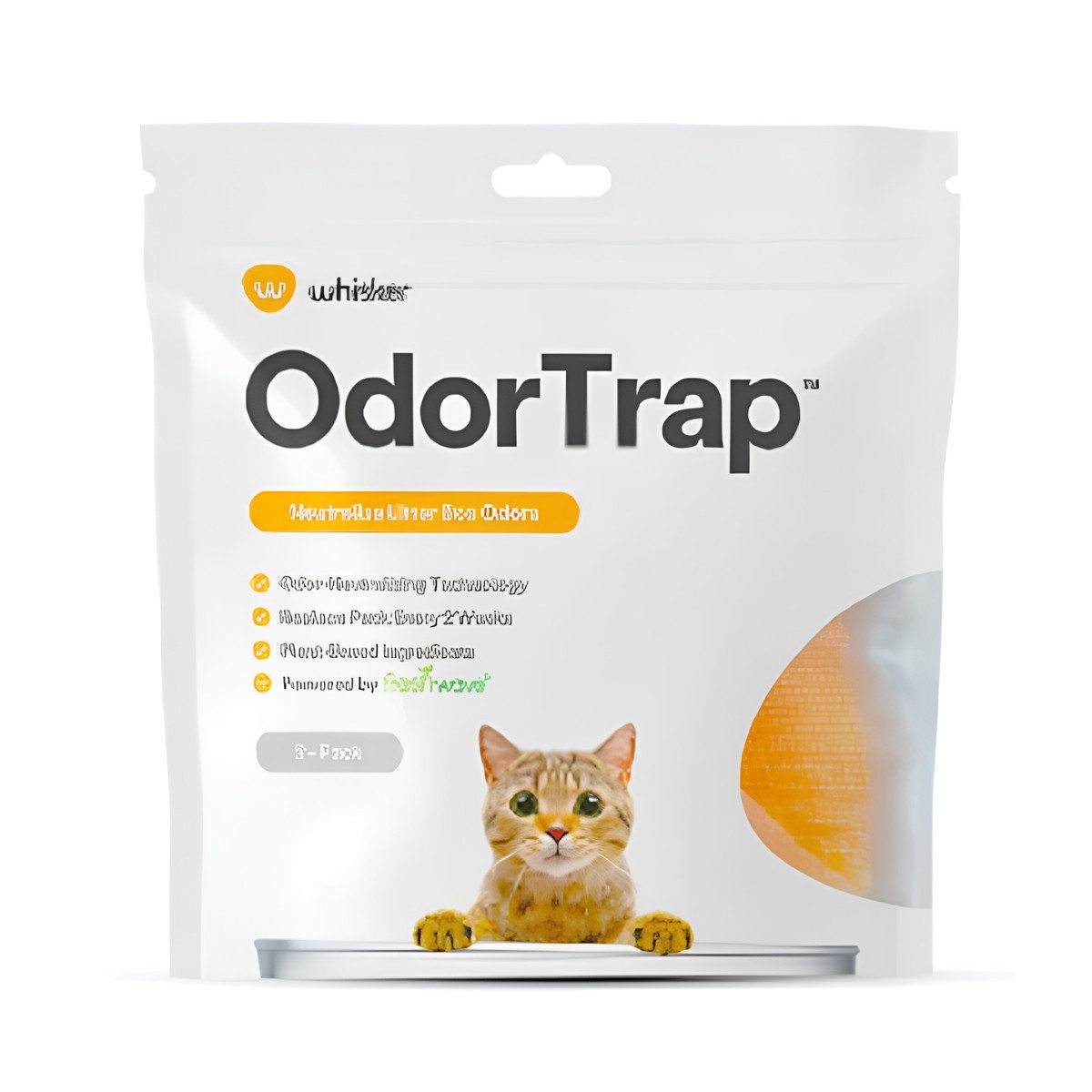 Whisker Katzentoilette OdorTrap, pflanzliche Geruchsneutralisierung, 6er-Pack