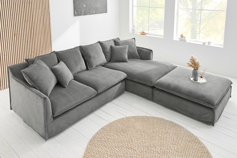 riess-ambiente Ecksofa HEAVEN 255cm grau, Einzelartikel 1 Teile, Couch · L- günstig online kaufen
