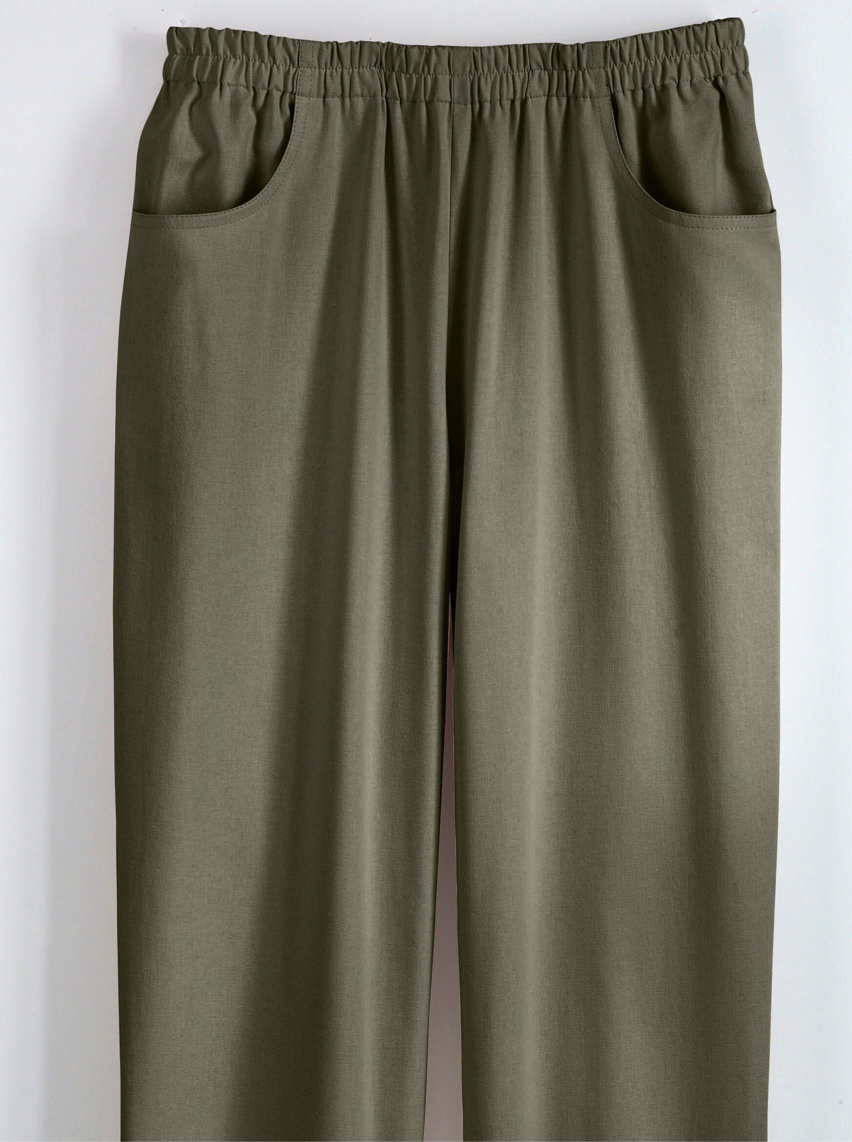 Sieh an! Jerseyhose Innenbeinlänge ca. 74 cm khaki