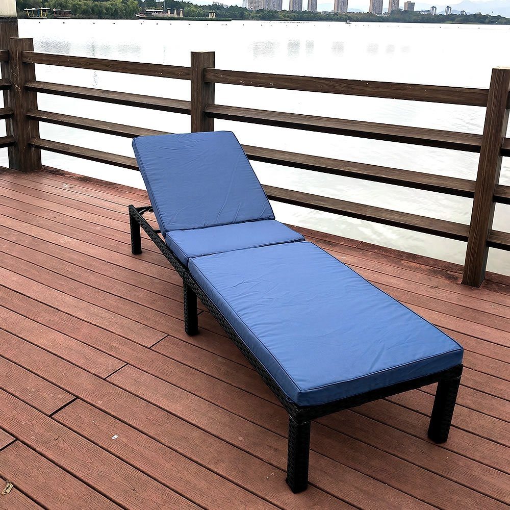 Mucola Gartenliege Sonnenliege Polyrattan Gartenliege mit günstig online kaufen