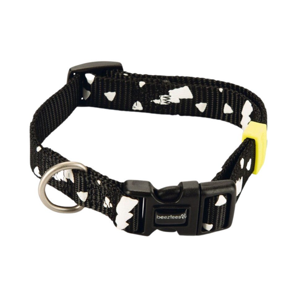 Hunde-Halsband Hundehalsband Thunder Nylon schwarz