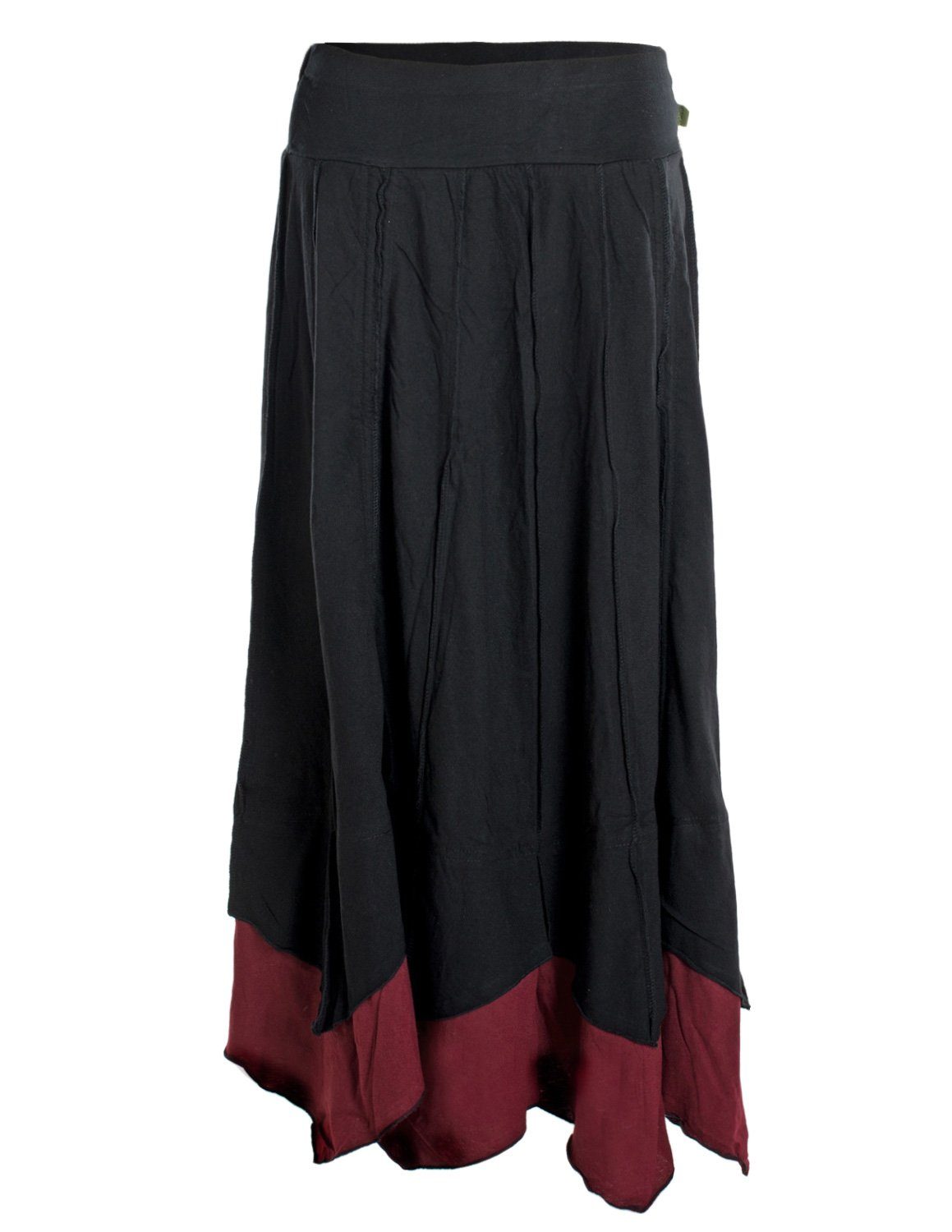 Vishes Maxirock Rock Längenverstellbar zum Hochschieben Raffen Gothik, Hipp günstig online kaufen